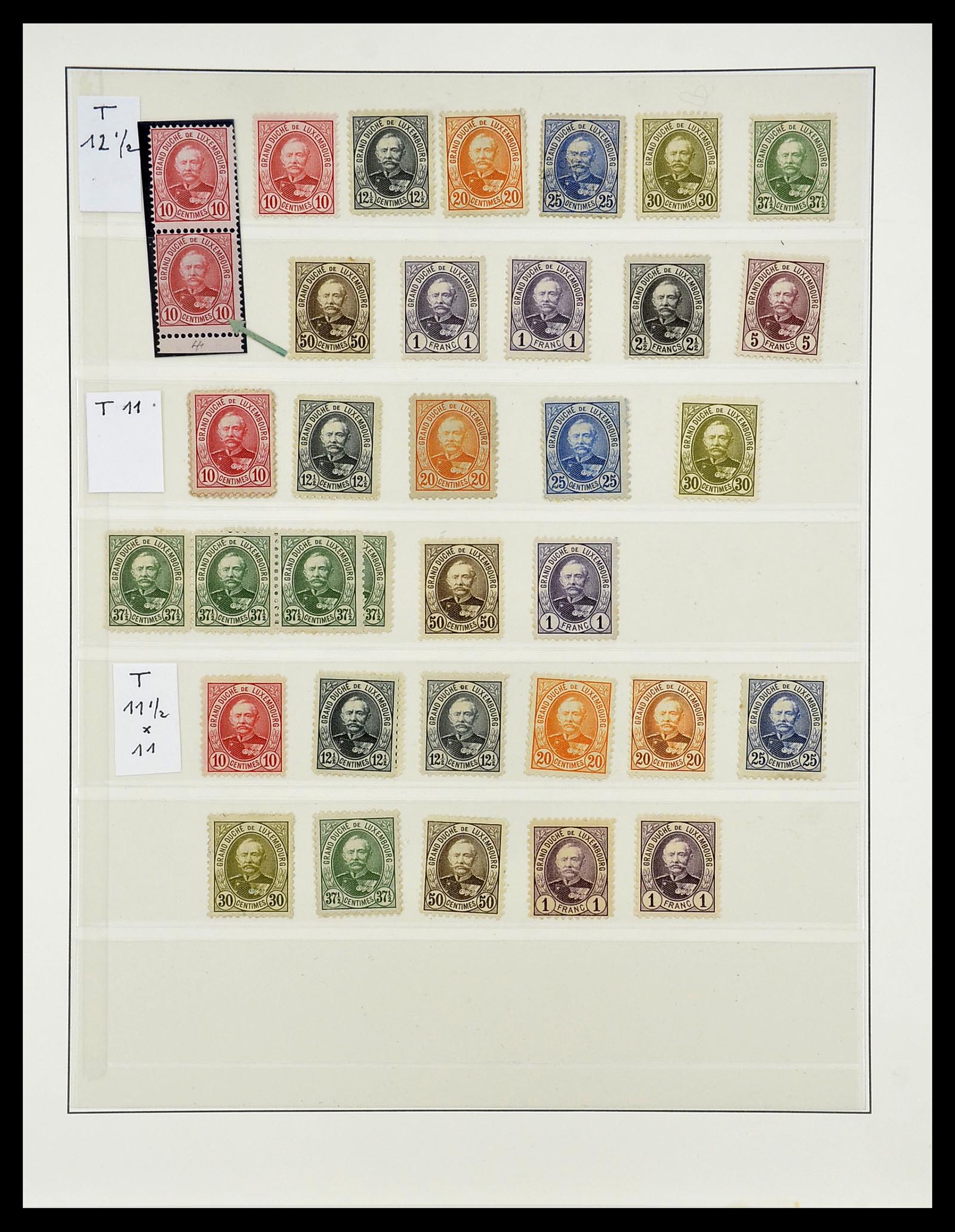 34660 027 - Postzegelverzameling 34660 Luxemburg speciaalverzameling 1852-1893.