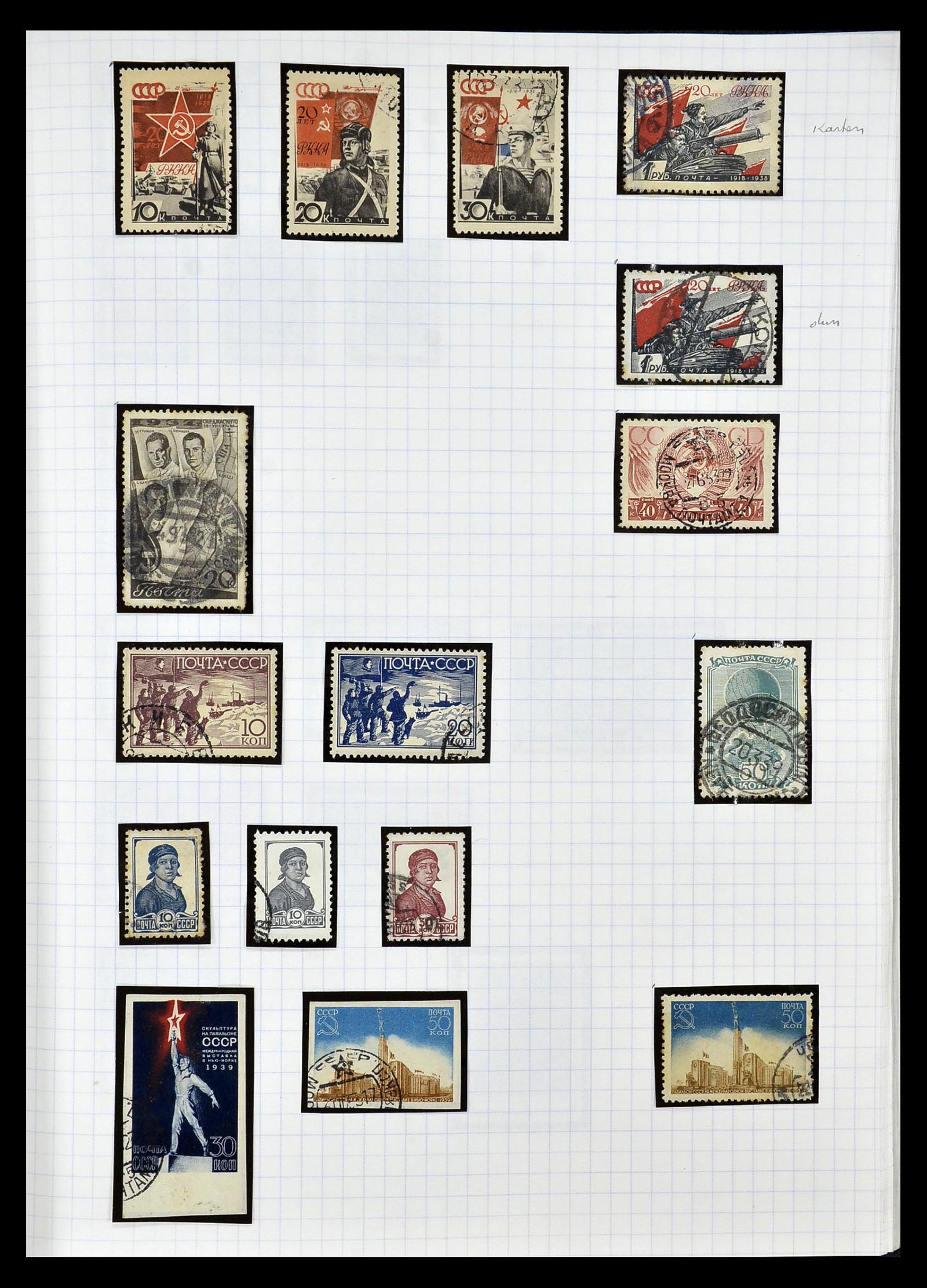 34661 013 - Postzegelverzameling 34661 Rusland 1865-1986.
