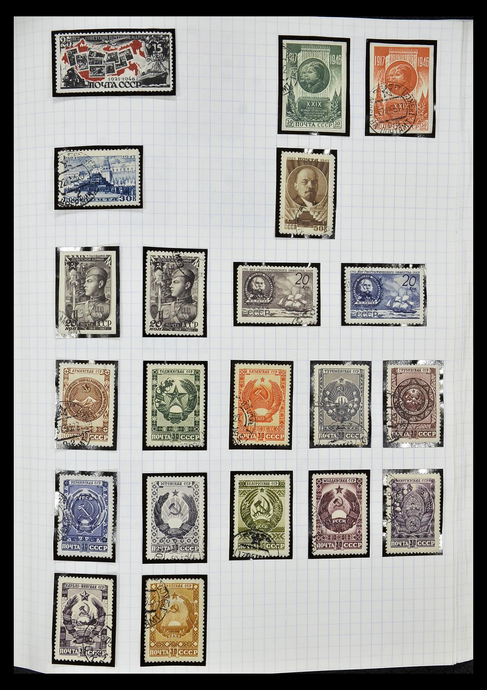 34661 020 - Postzegelverzameling 34661 Rusland 1865-1986.
