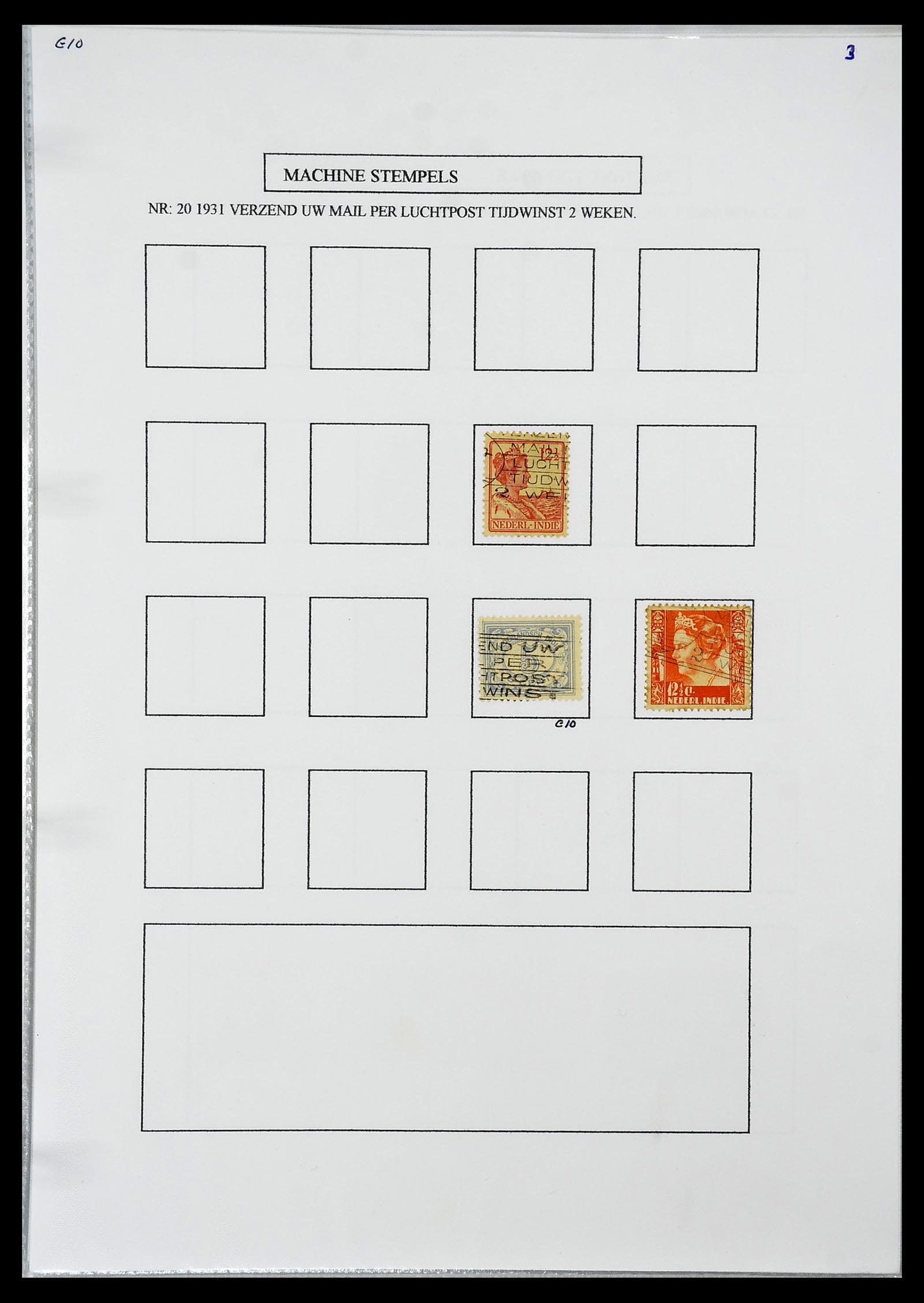 34662 022 - Stamp Collection 34662 Dutch east Indies cancels 1873-1948.