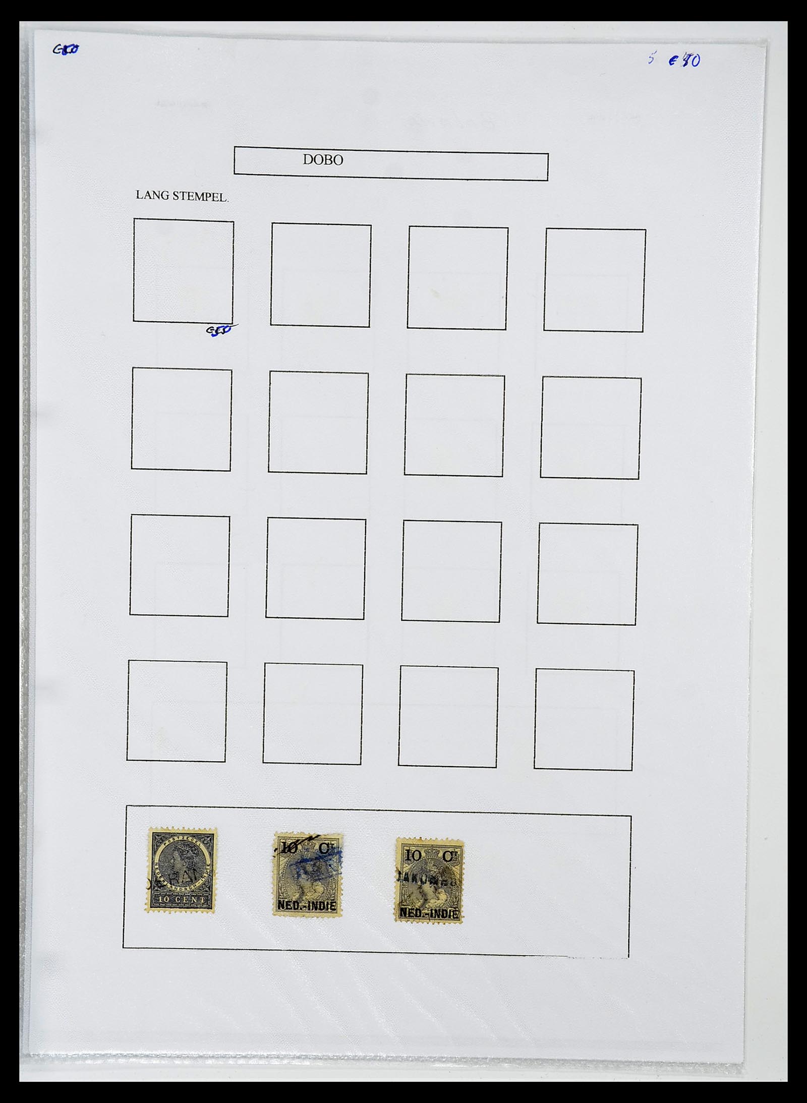 34663 019 - Stamp Collection 34663 Dutch east Indies namecancels.