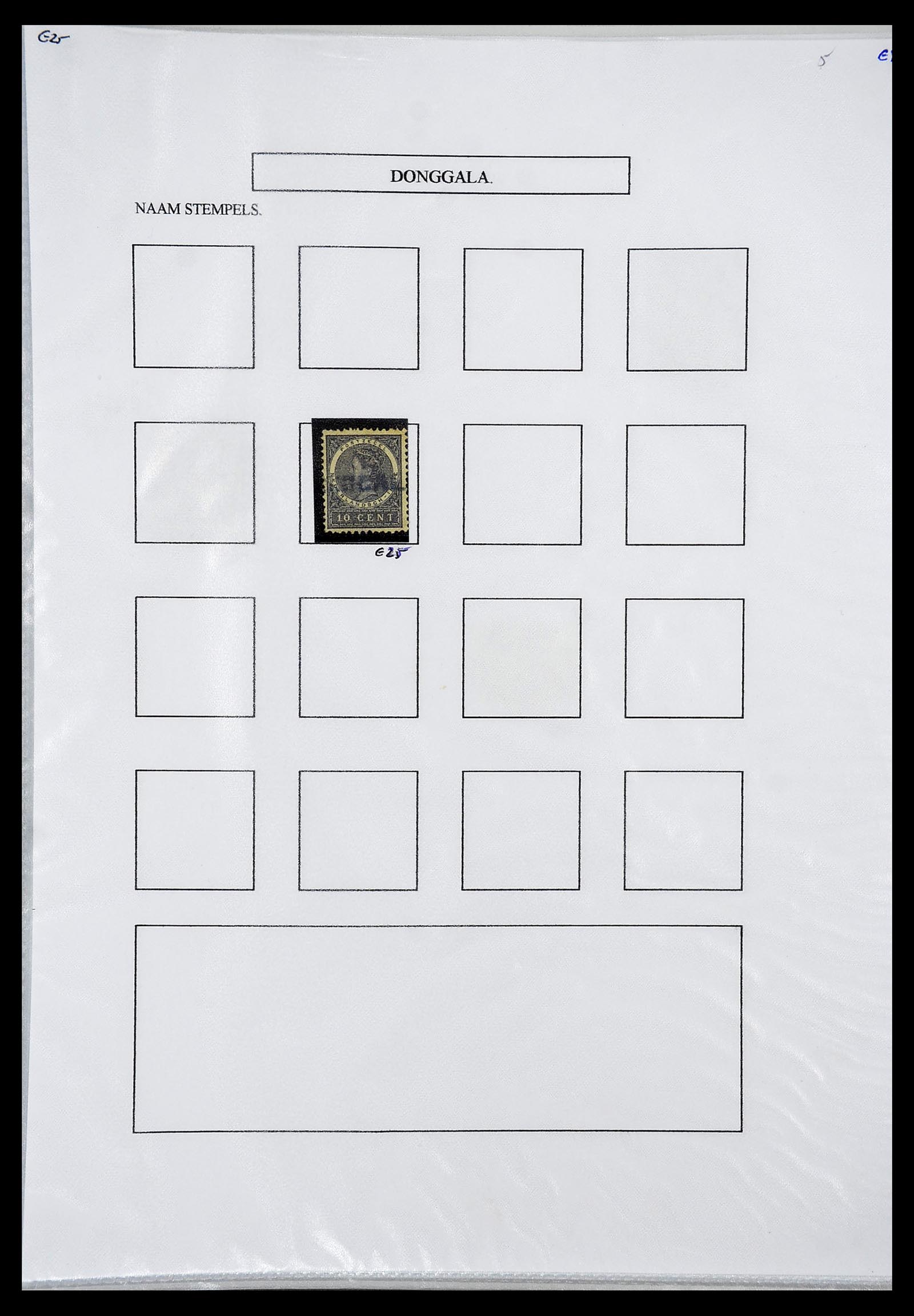 34663 021 - Stamp Collection 34663 Dutch east Indies namecancels.
