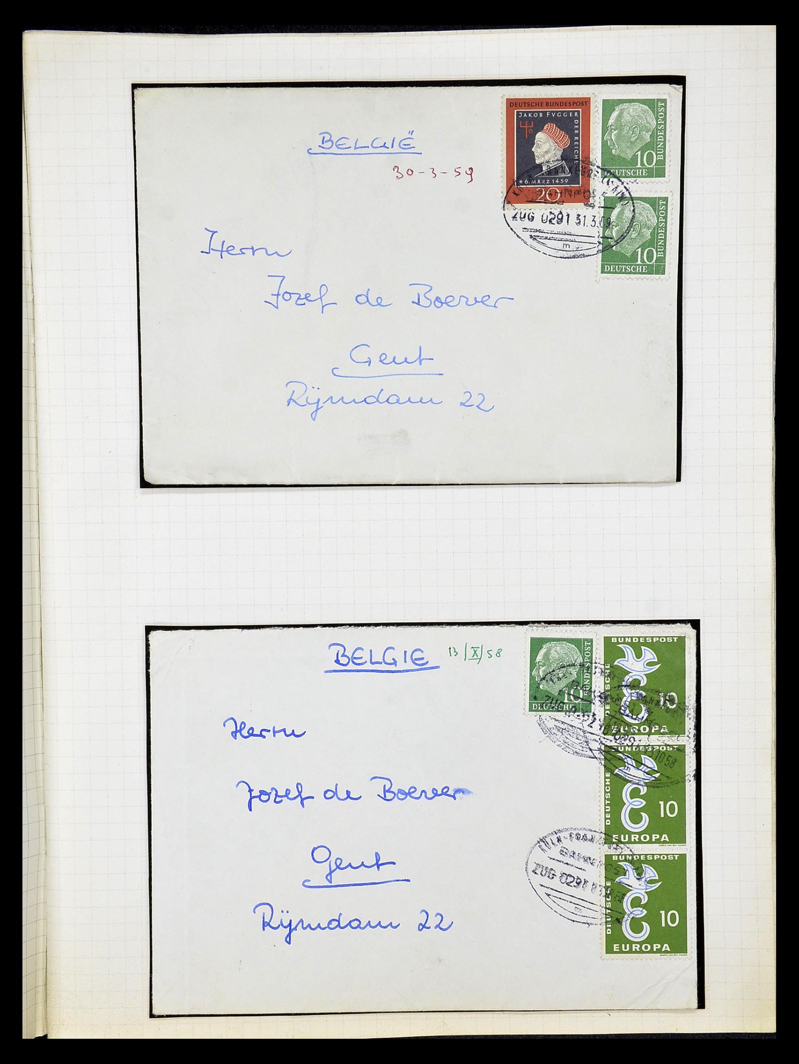 34664 002 - Postzegelverzameling 34664 Duitsland 1850-1980.