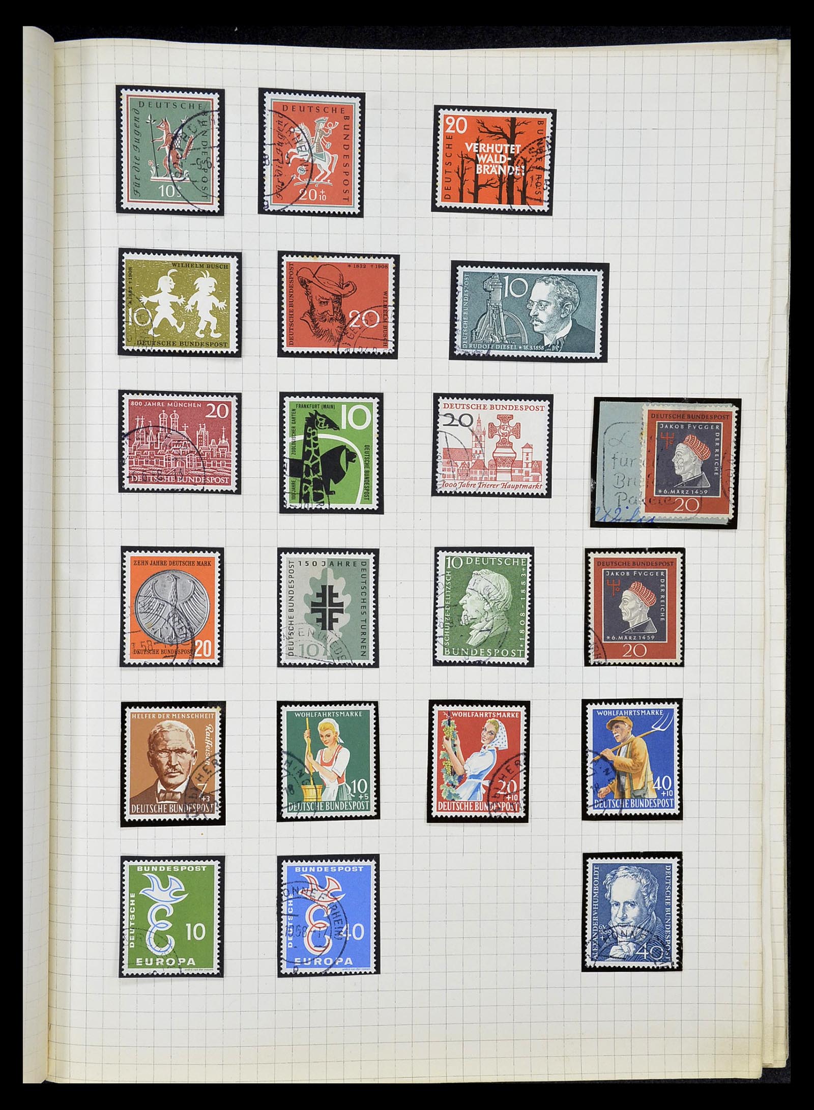 34664 005 - Postzegelverzameling 34664 Duitsland 1850-1980.