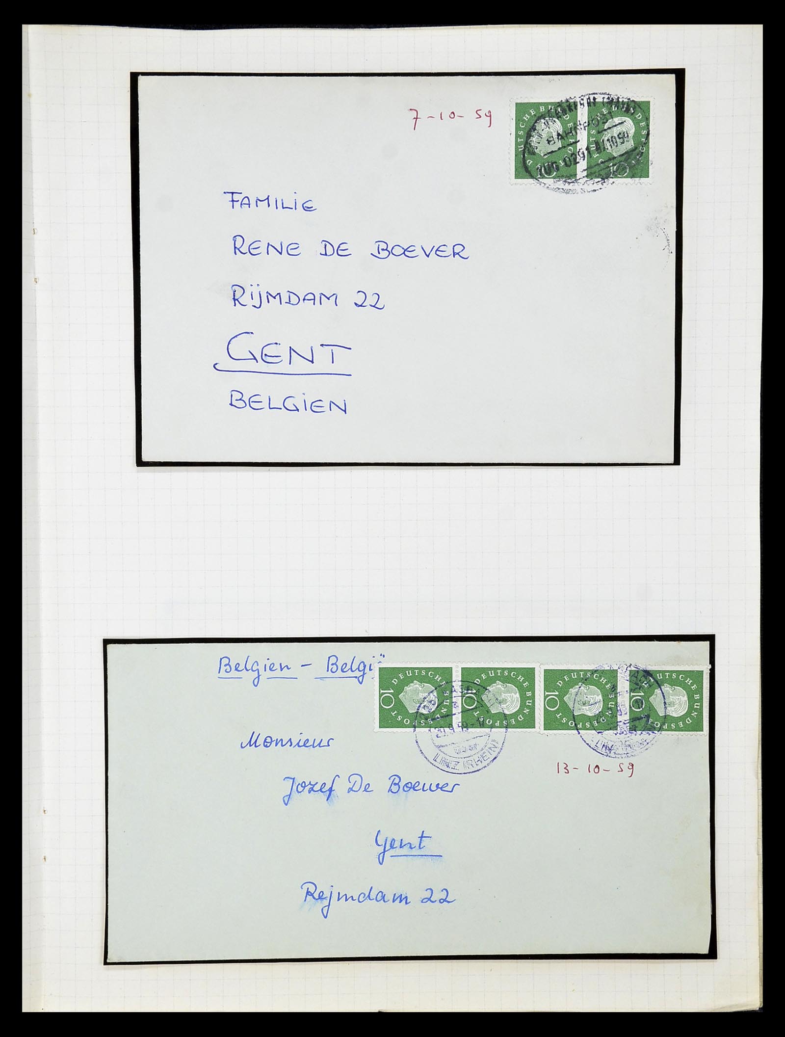 34664 009 - Postzegelverzameling 34664 Duitsland 1850-1980.