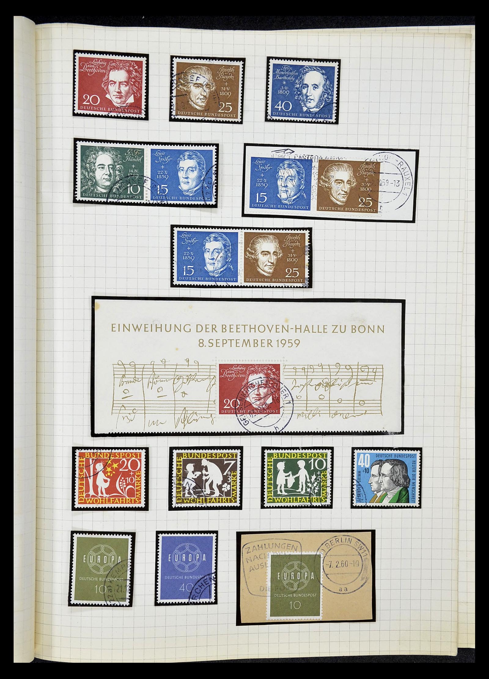34664 013 - Postzegelverzameling 34664 Duitsland 1850-1980.