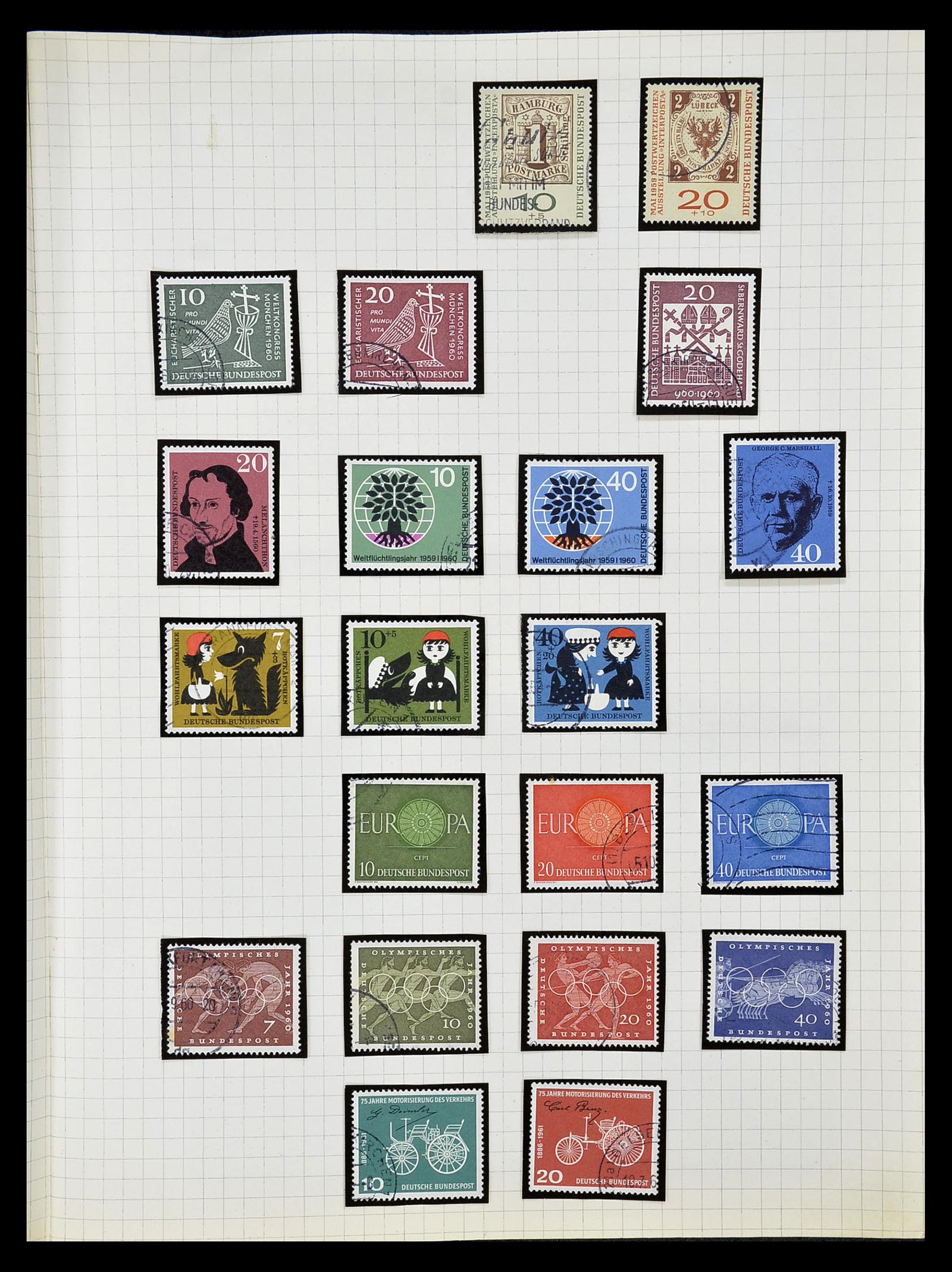 34664 015 - Postzegelverzameling 34664 Duitsland 1850-1980.