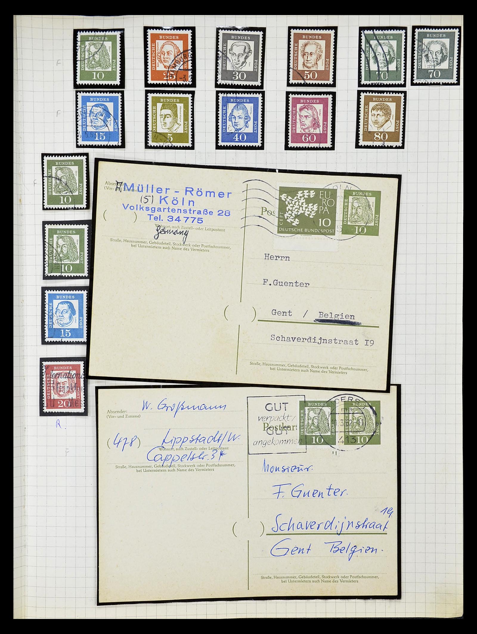34664 019 - Stamp Collection 34664 Germany 1850-1980.