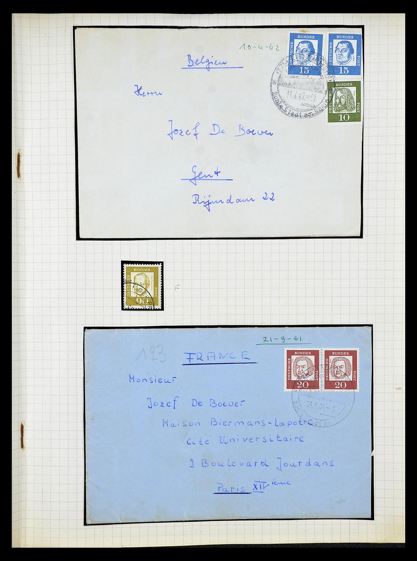 34664 022 - Stamp Collection 34664 Germany 1850-1980.