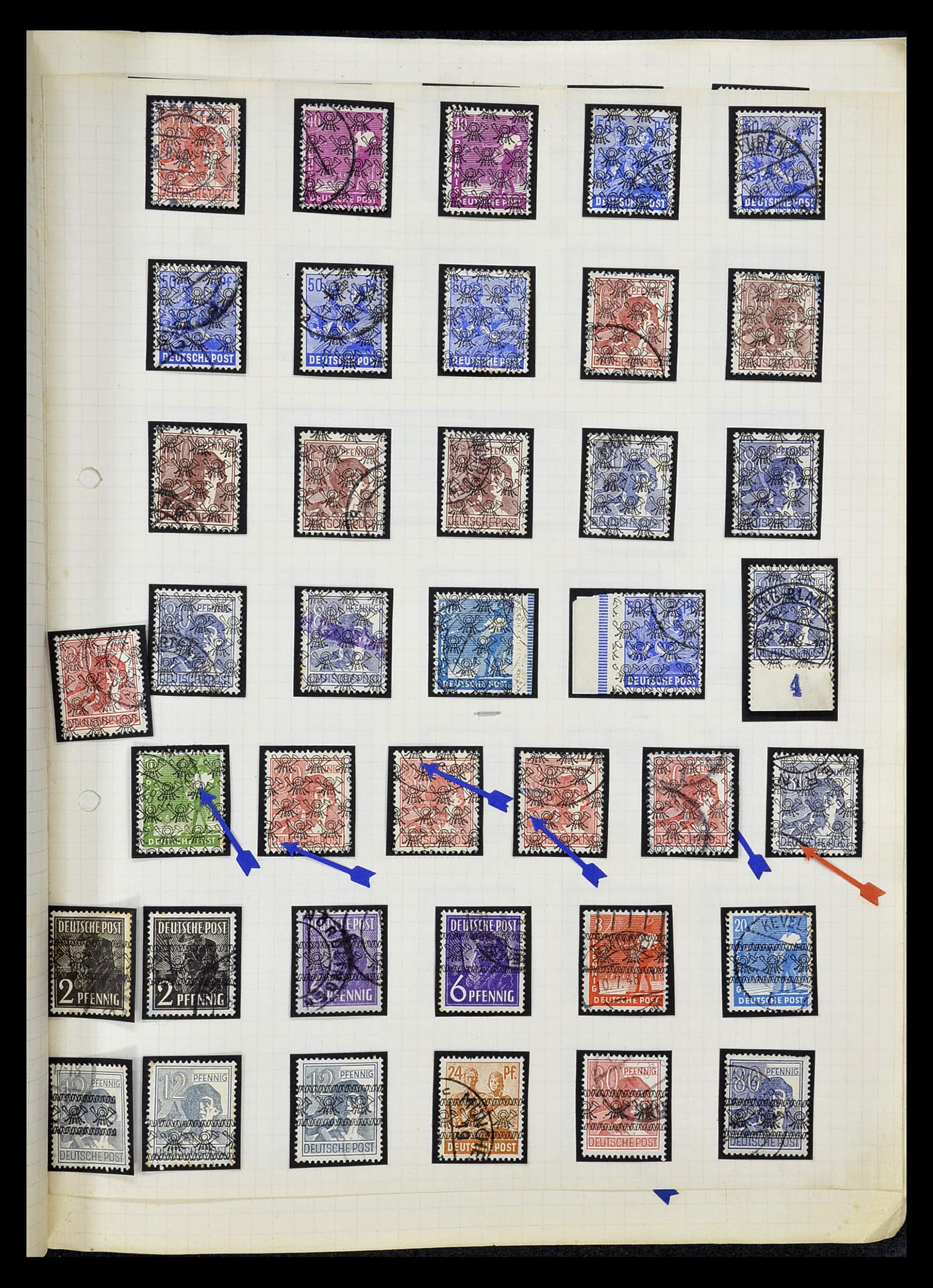 34664 043 - Stamp Collection 34664 Germany 1850-1980.