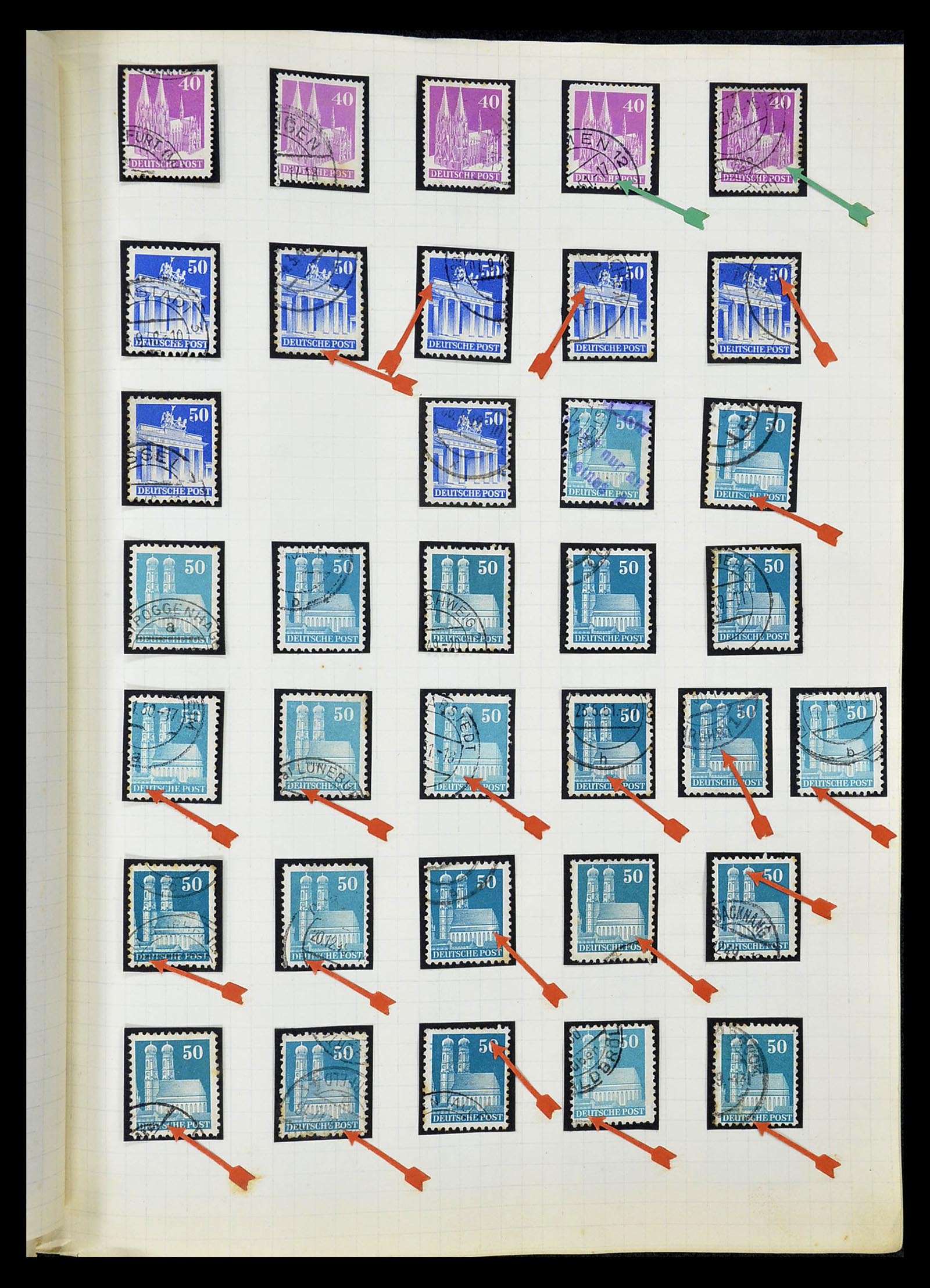 34664 055 - Postzegelverzameling 34664 Duitsland 1850-1980.