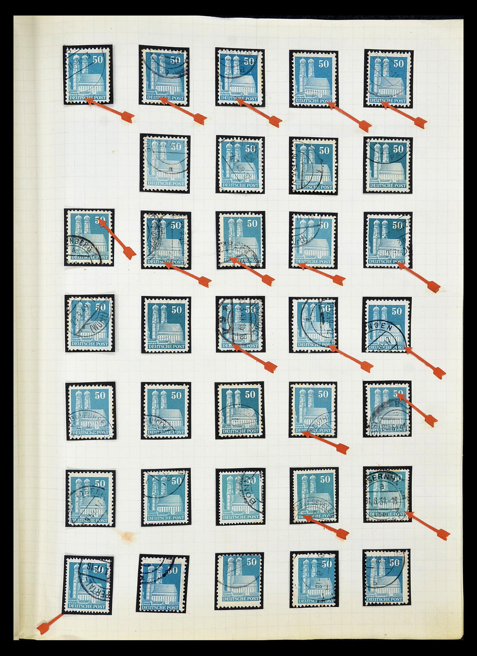 34664 056 - Stamp Collection 34664 Germany 1850-1980.