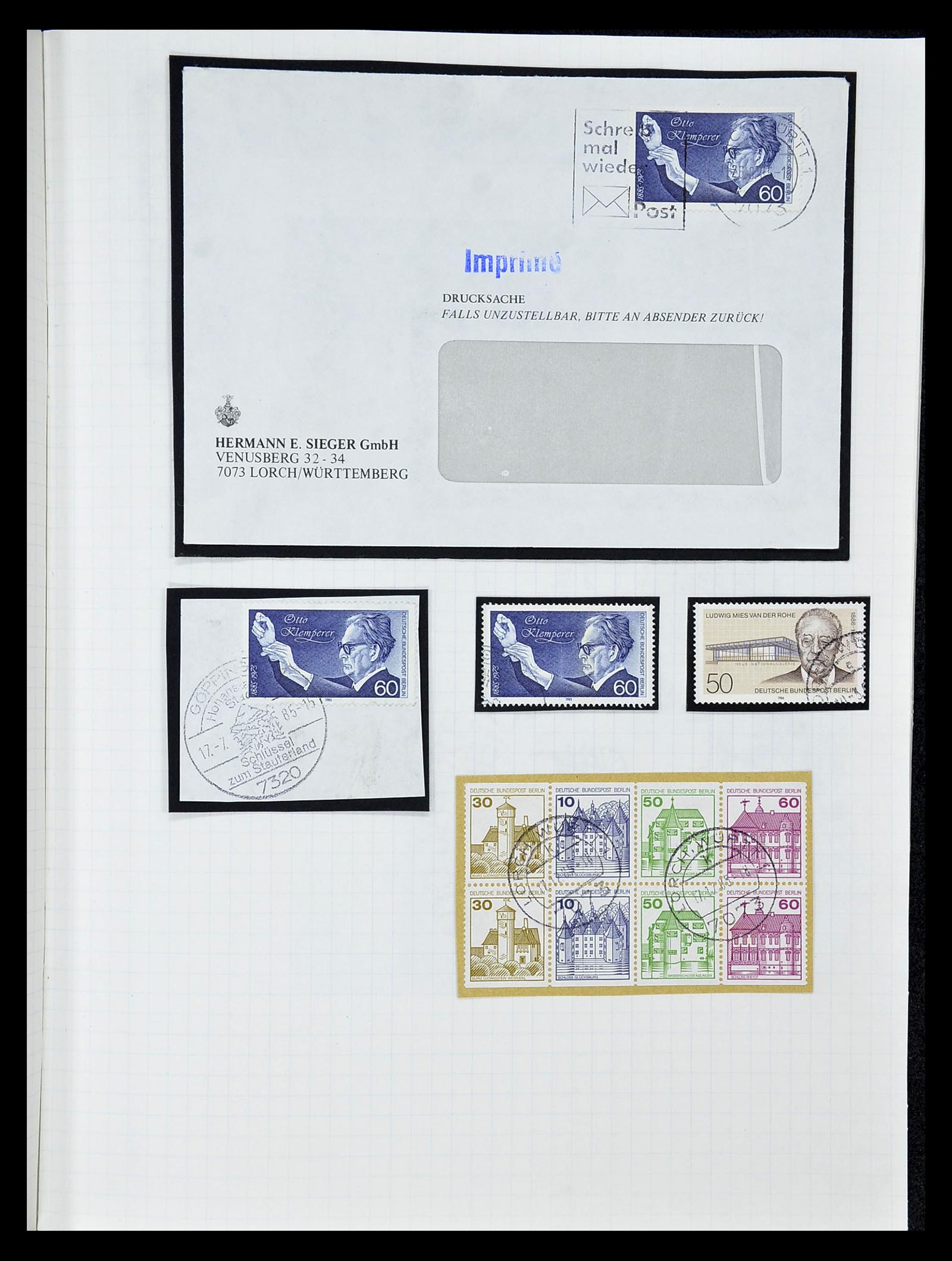 34664 097 - Stamp Collection 34664 Germany 1850-1980.