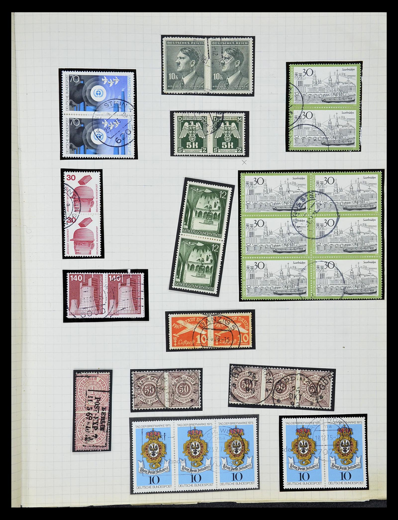34664 587 - Postzegelverzameling 34664 Duitsland 1850-1980.