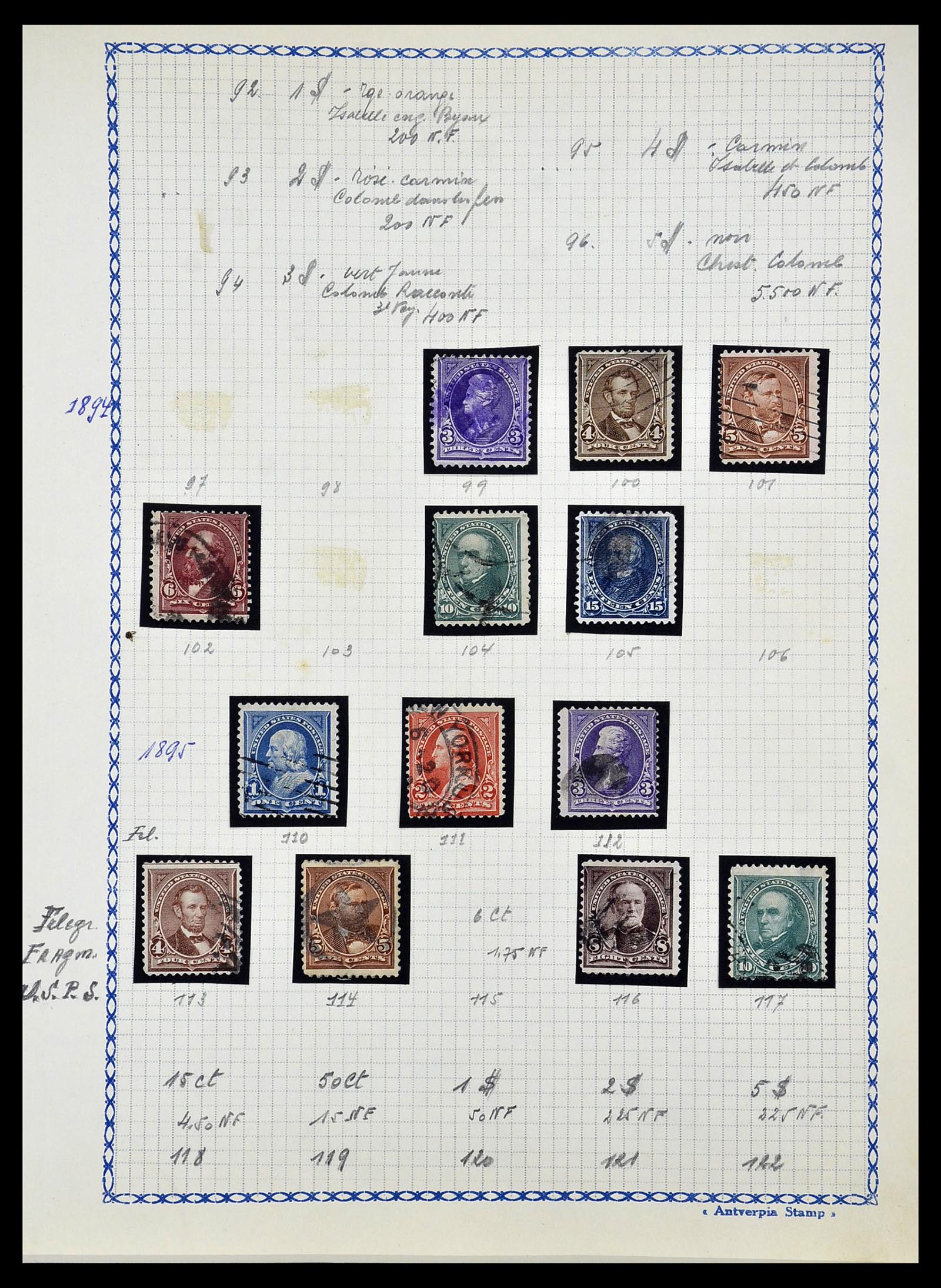 34669 006 - Postzegelverzameling 34669 USA 1851-1938.