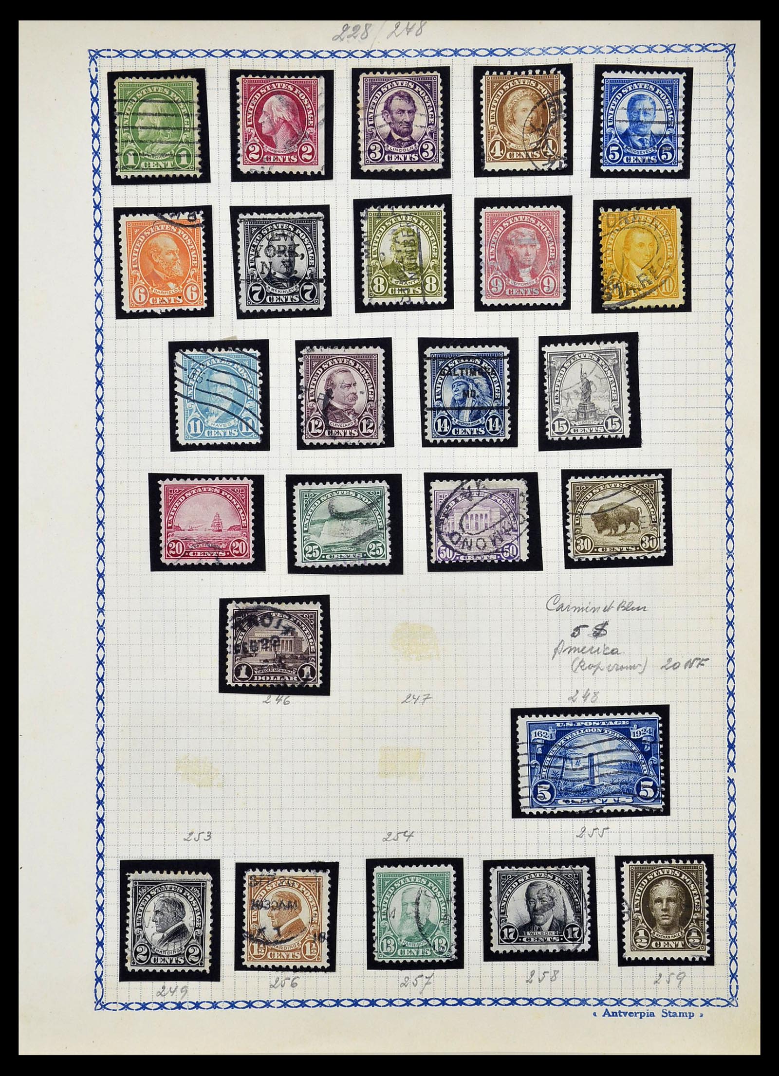 34669 011 - Postzegelverzameling 34669 USA 1851-1938.