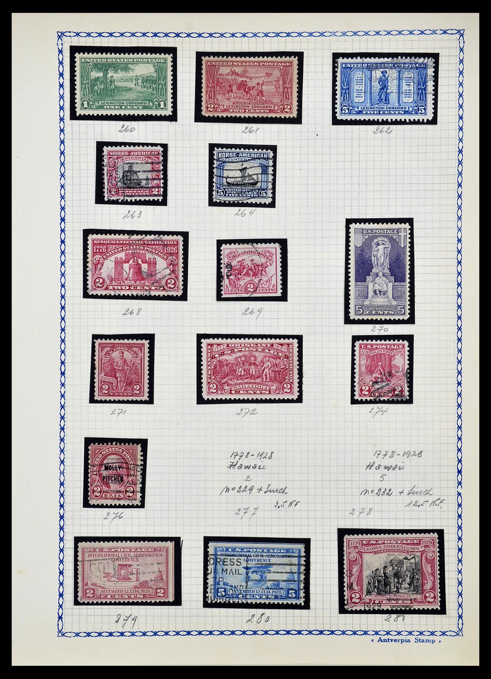 34669 012 - Postzegelverzameling 34669 USA 1851-1938.