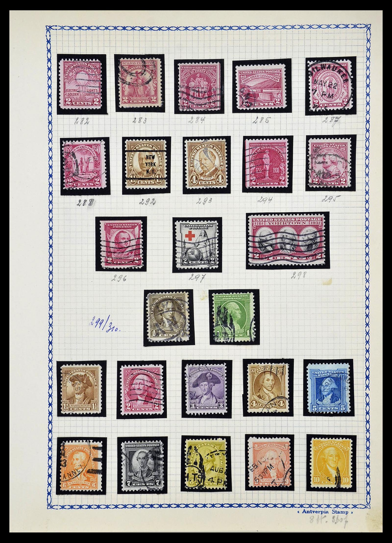 34669 013 - Stamp Collection 34669 USA 1851-1938.