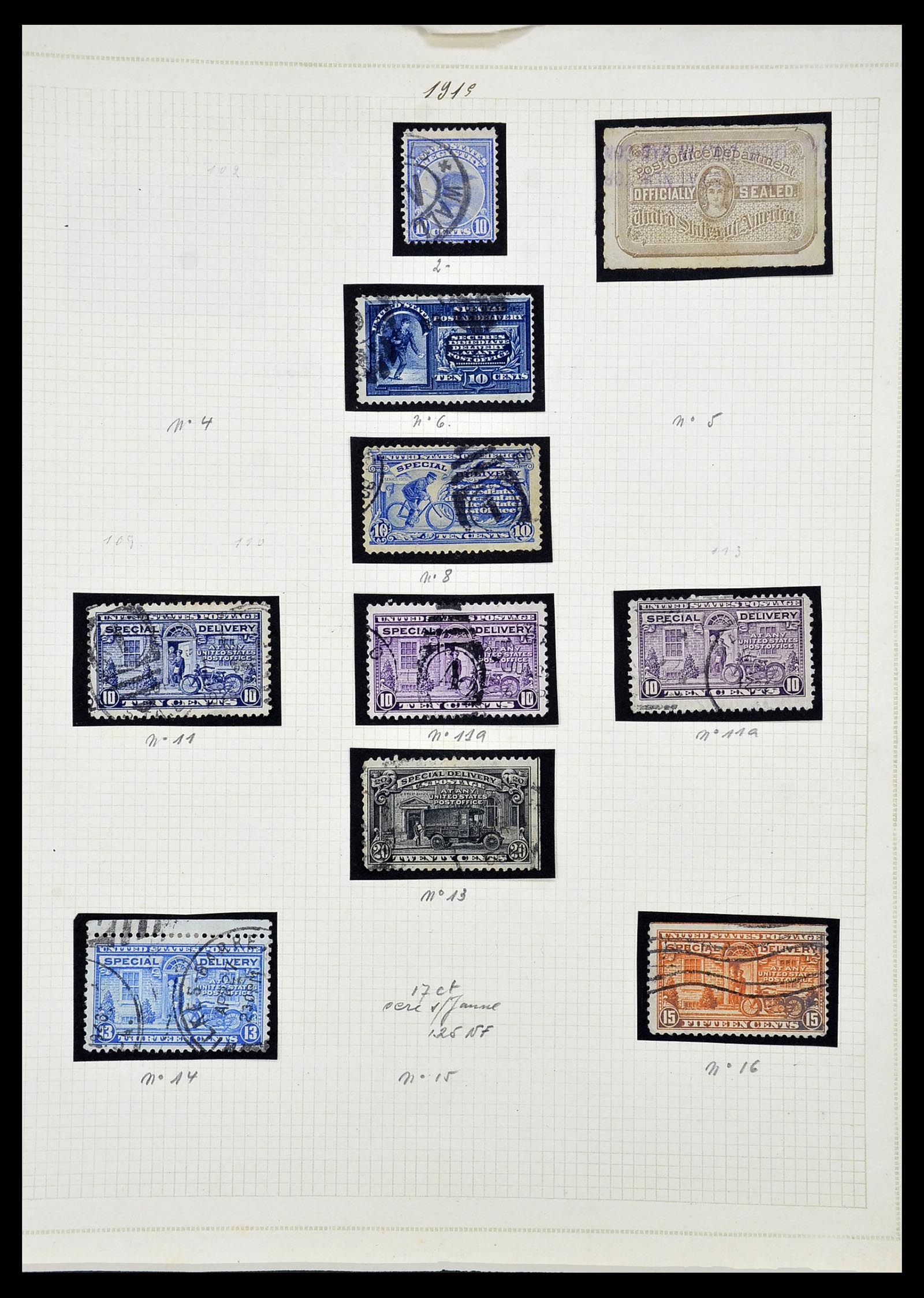 34669 018 - Postzegelverzameling 34669 USA 1851-1938.