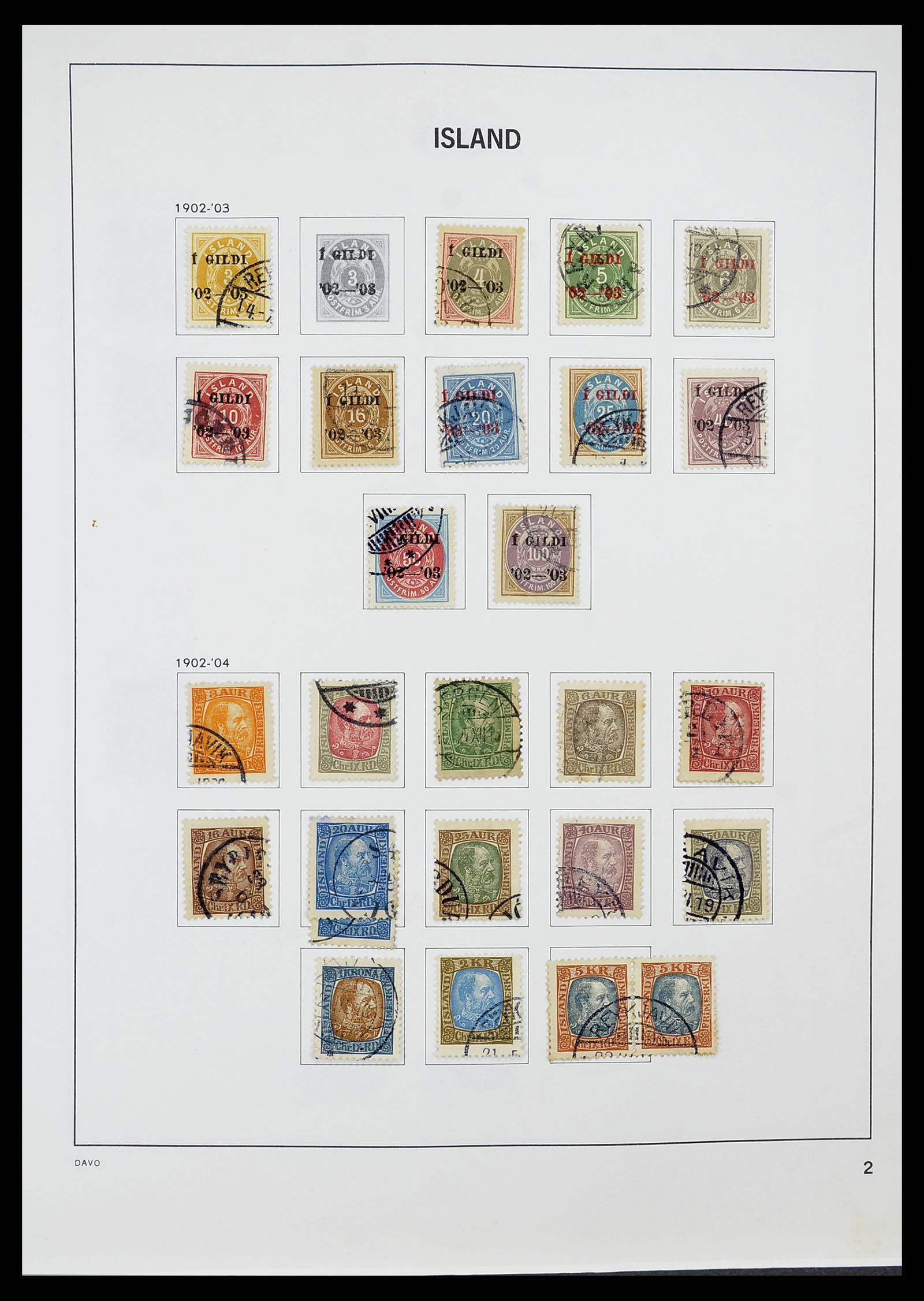 34670 002 - Postzegelverzameling 34670 IJsland 1873-1995.