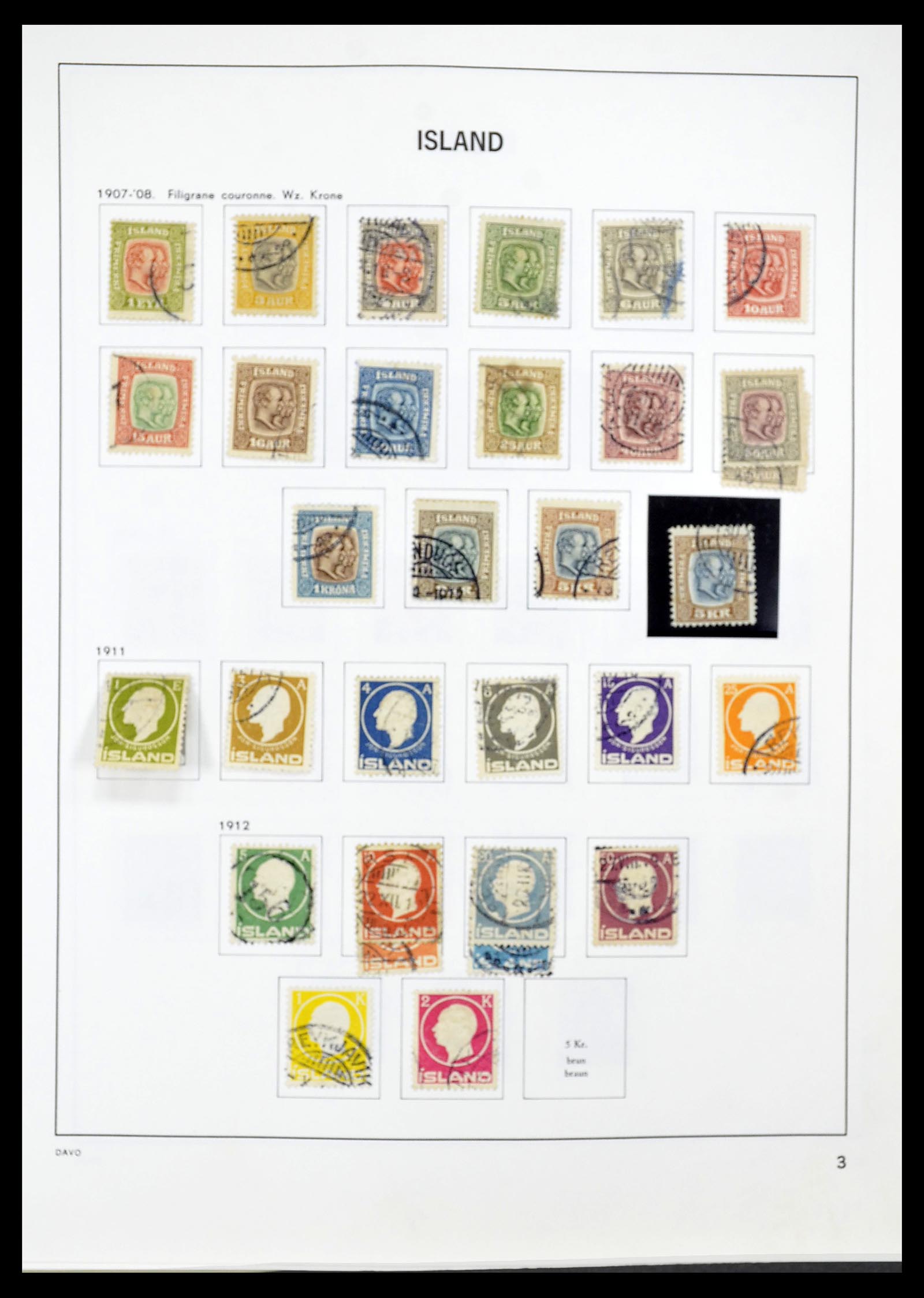 34670 003 - Postzegelverzameling 34670 IJsland 1873-1995.