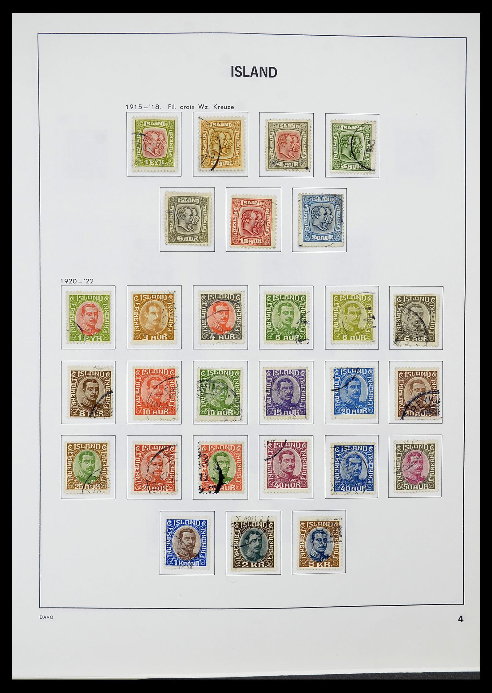 34670 005 - Postzegelverzameling 34670 IJsland 1873-1995.
