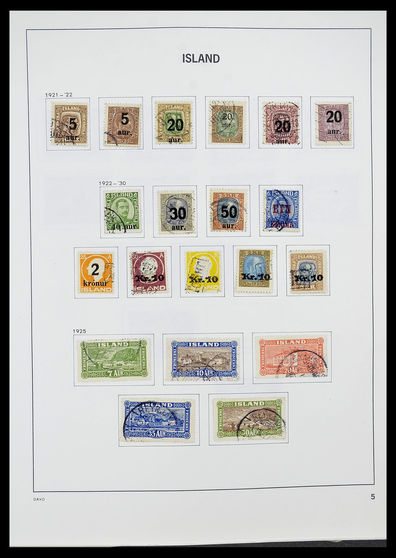 34670 006 - Postzegelverzameling 34670 IJsland 1873-1995.