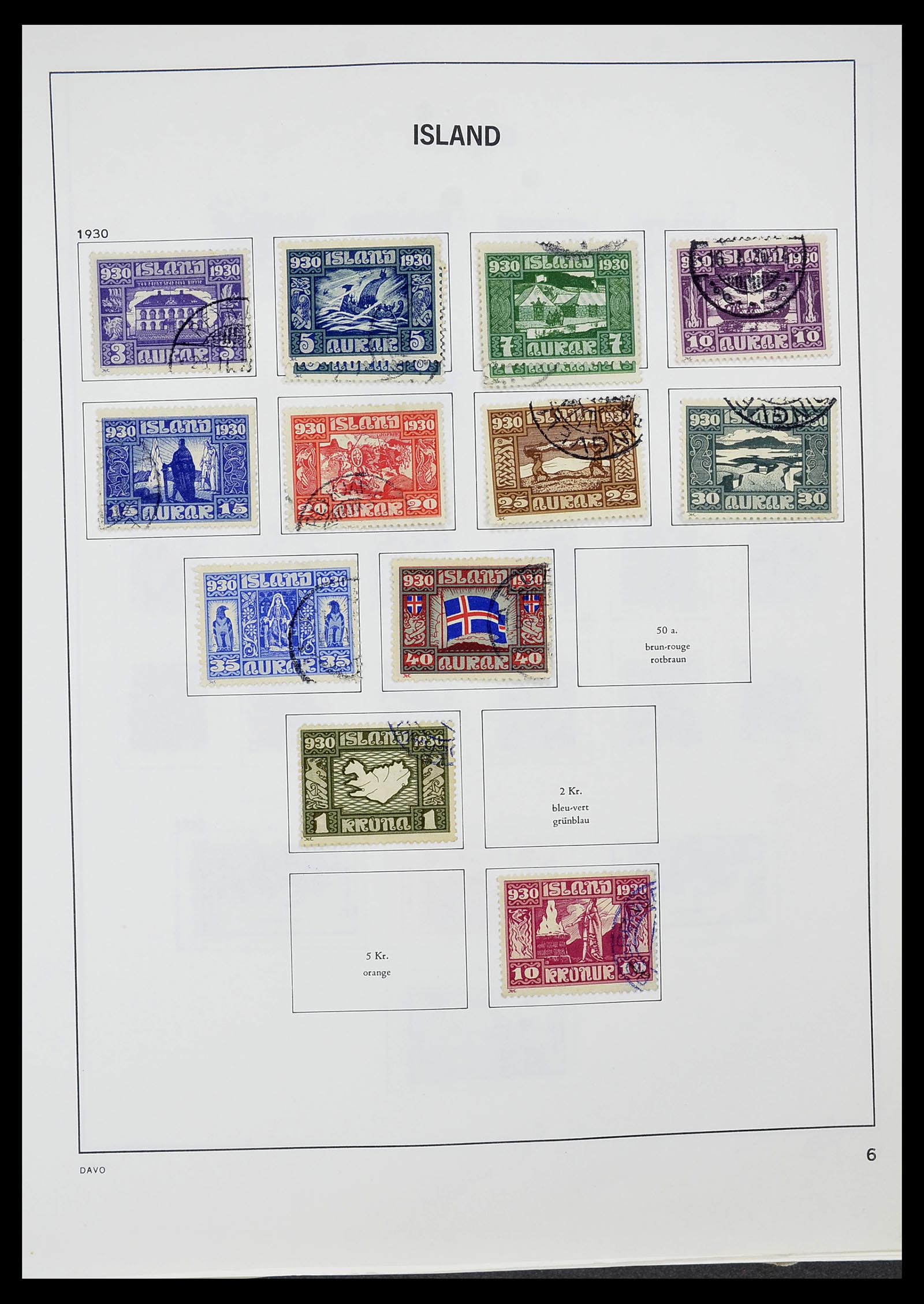 34670 007 - Postzegelverzameling 34670 IJsland 1873-1995.