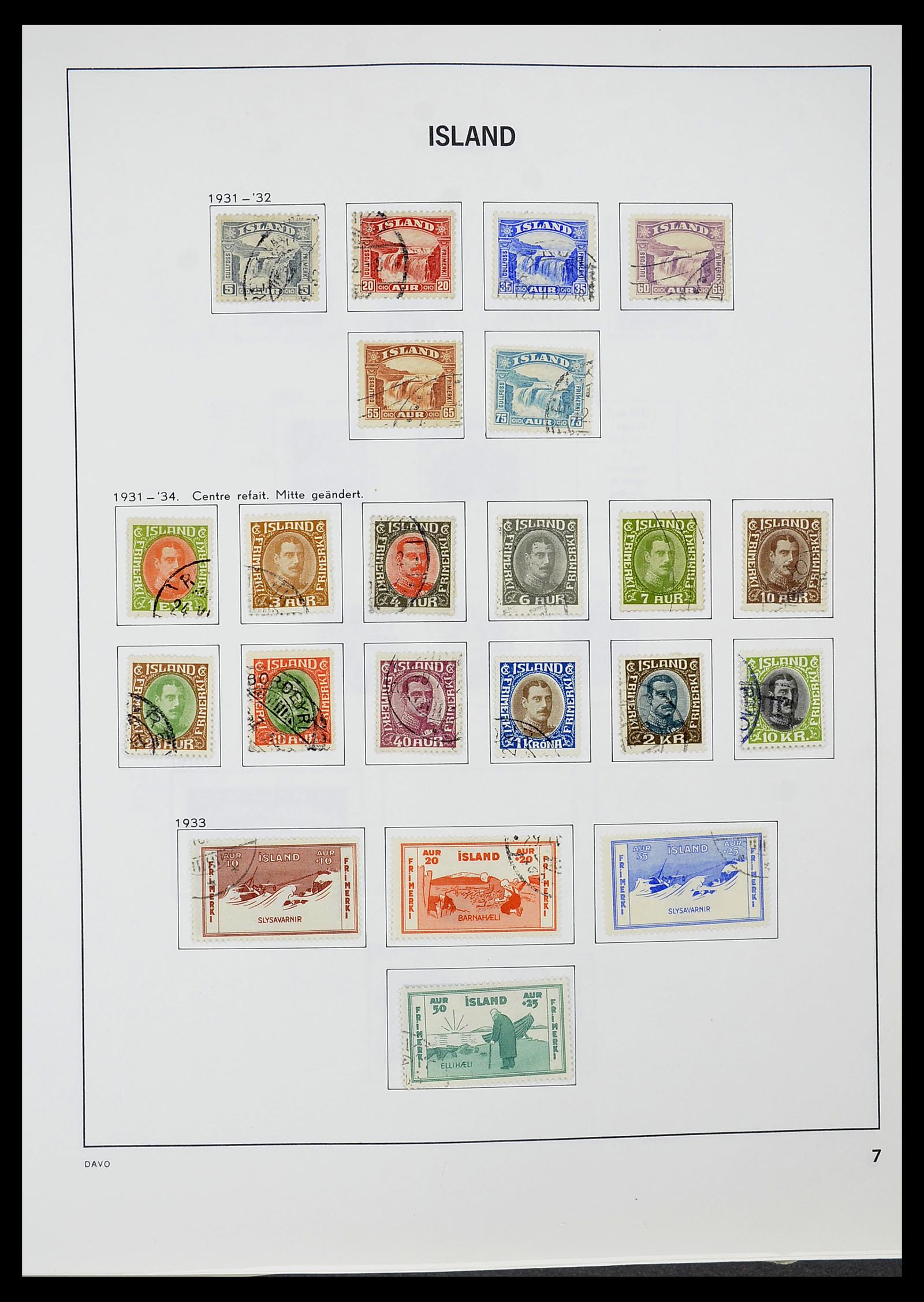 34670 008 - Postzegelverzameling 34670 IJsland 1873-1995.