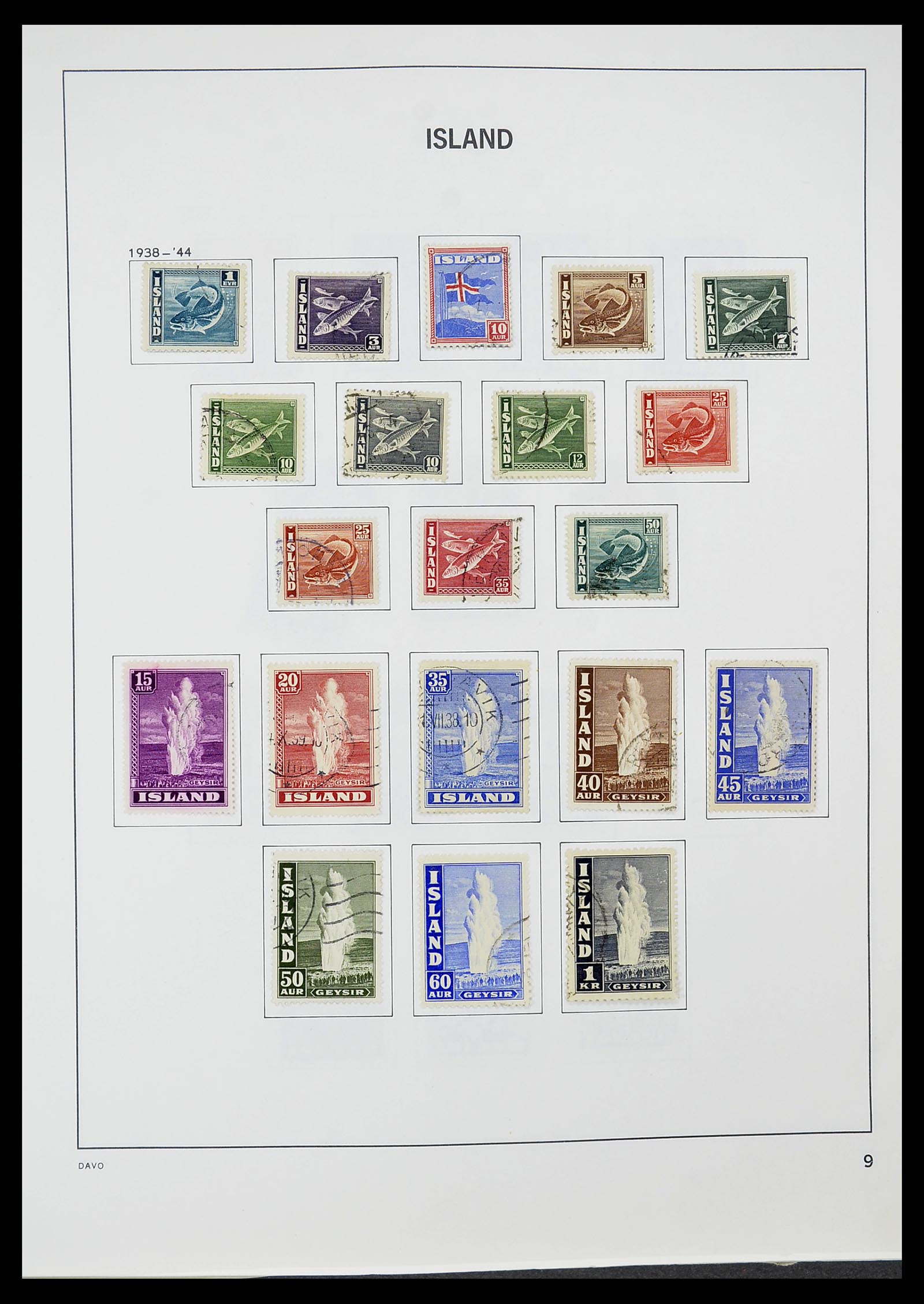 34670 010 - Stamp Collection 34670 Iceland 1873-1995.
