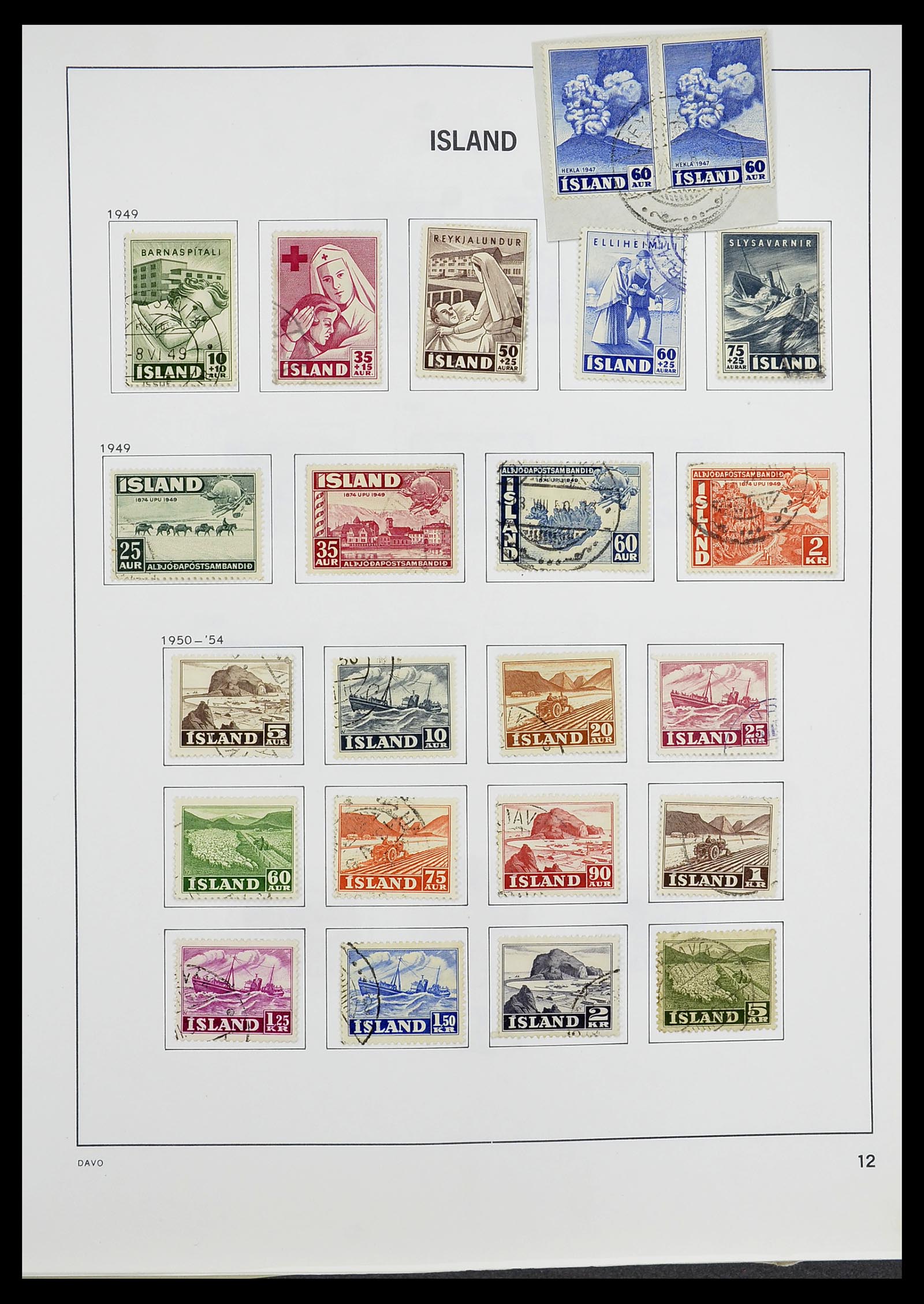 34670 013 - Postzegelverzameling 34670 IJsland 1873-1995.