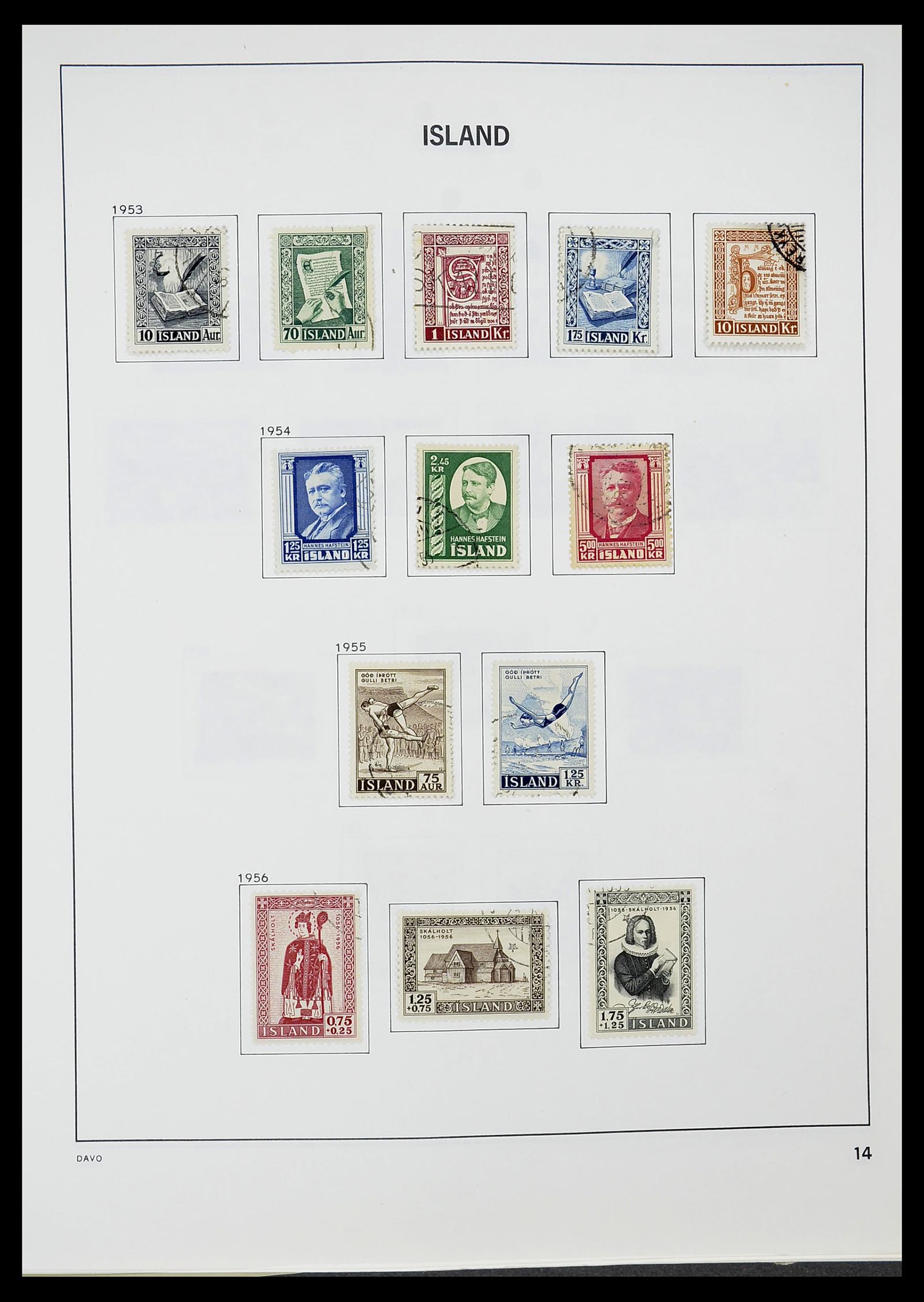 34670 015 - Postzegelverzameling 34670 IJsland 1873-1995.