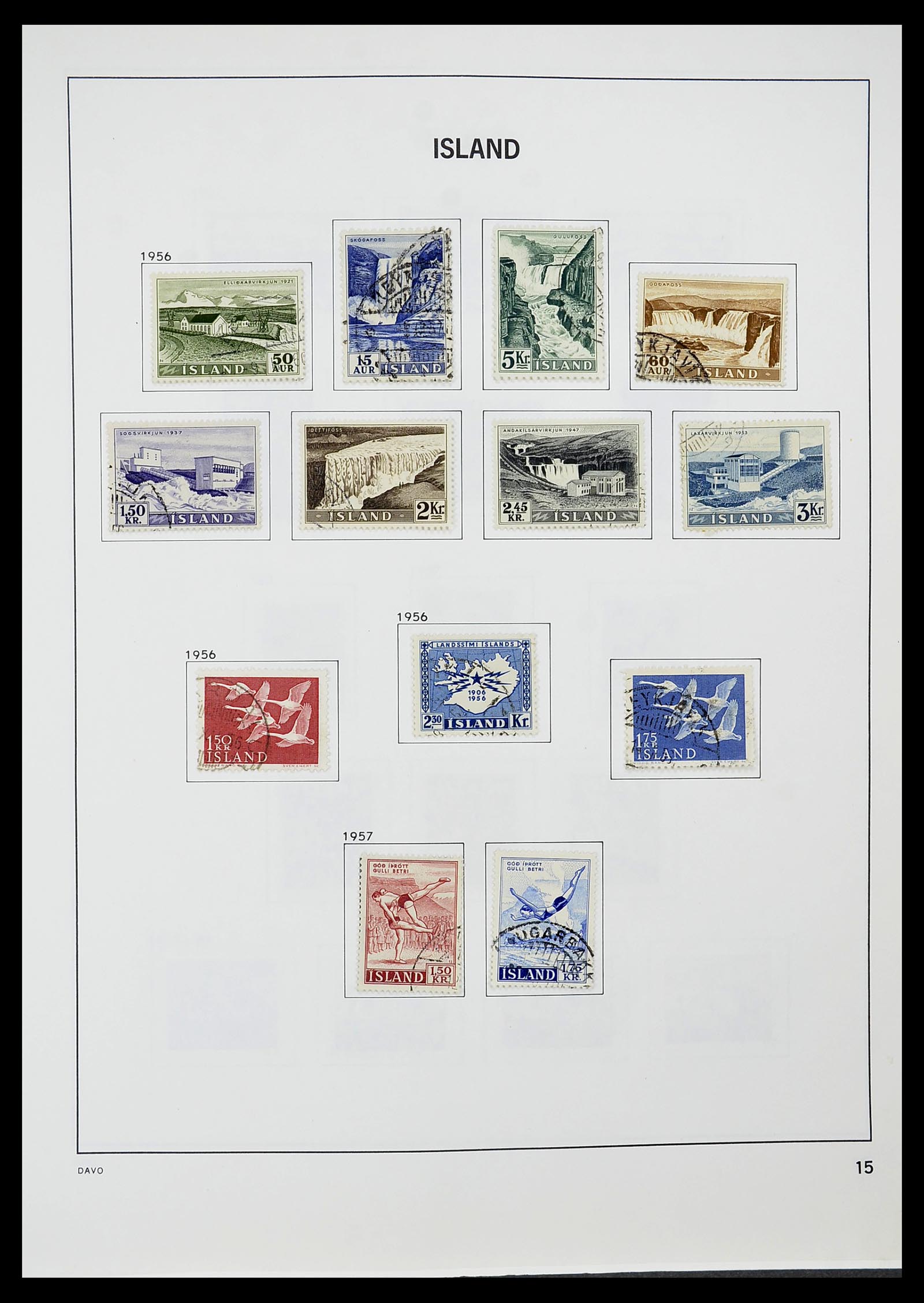 34670 016 - Postzegelverzameling 34670 IJsland 1873-1995.