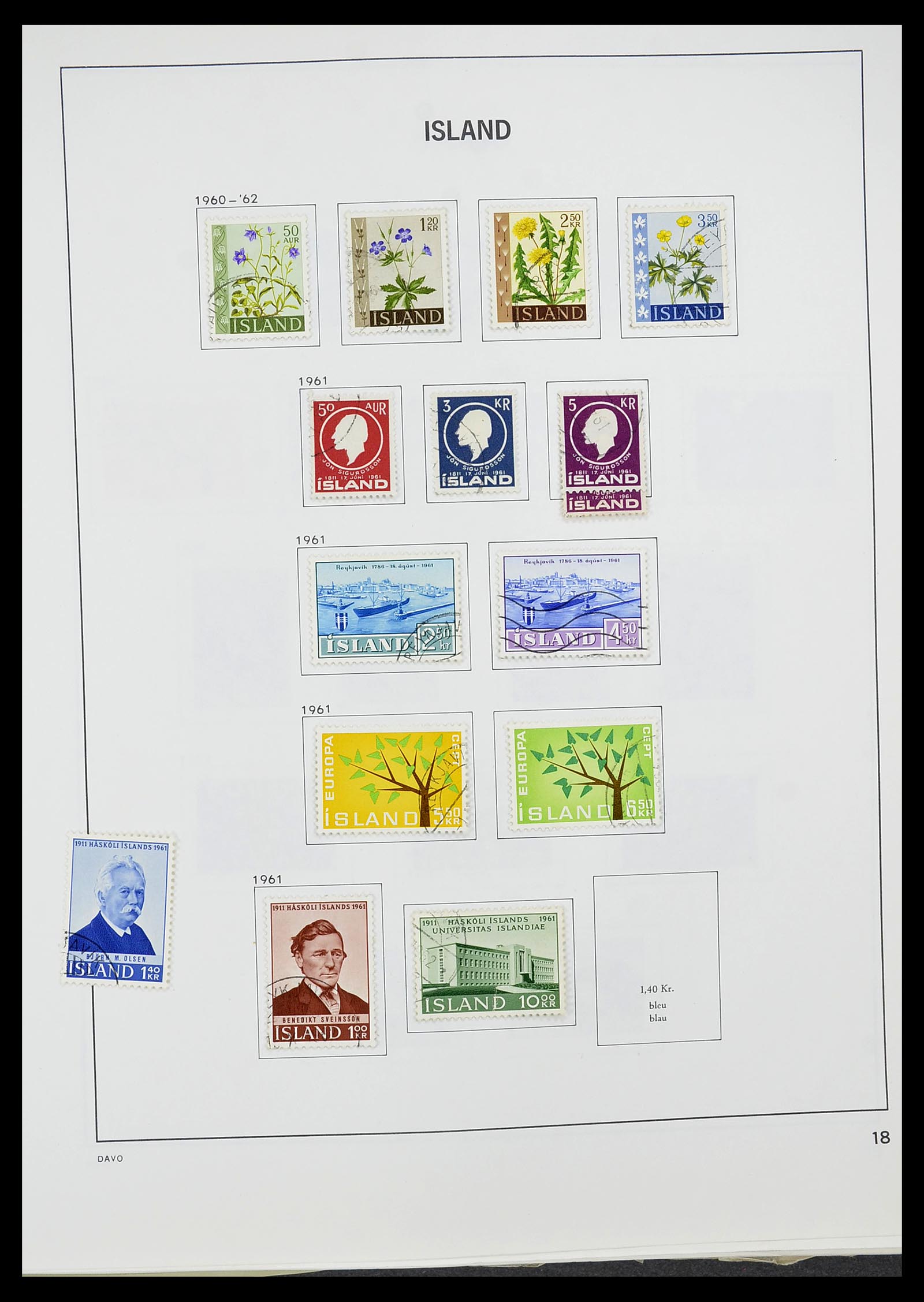 34670 019 - Postzegelverzameling 34670 IJsland 1873-1995.