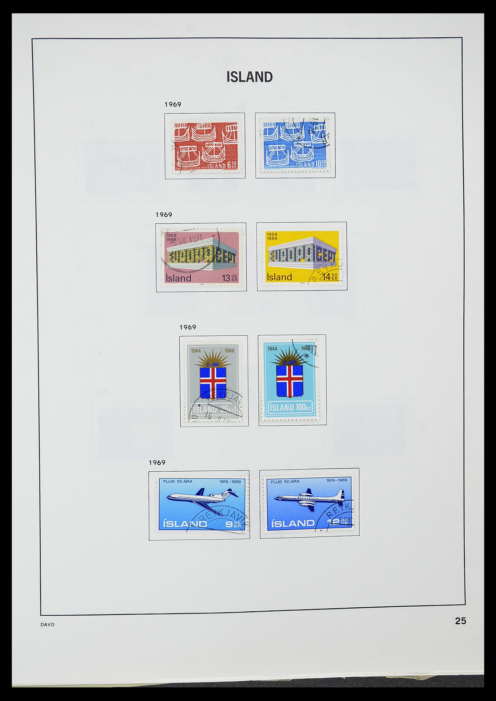 34670 026 - Postzegelverzameling 34670 IJsland 1873-1995.