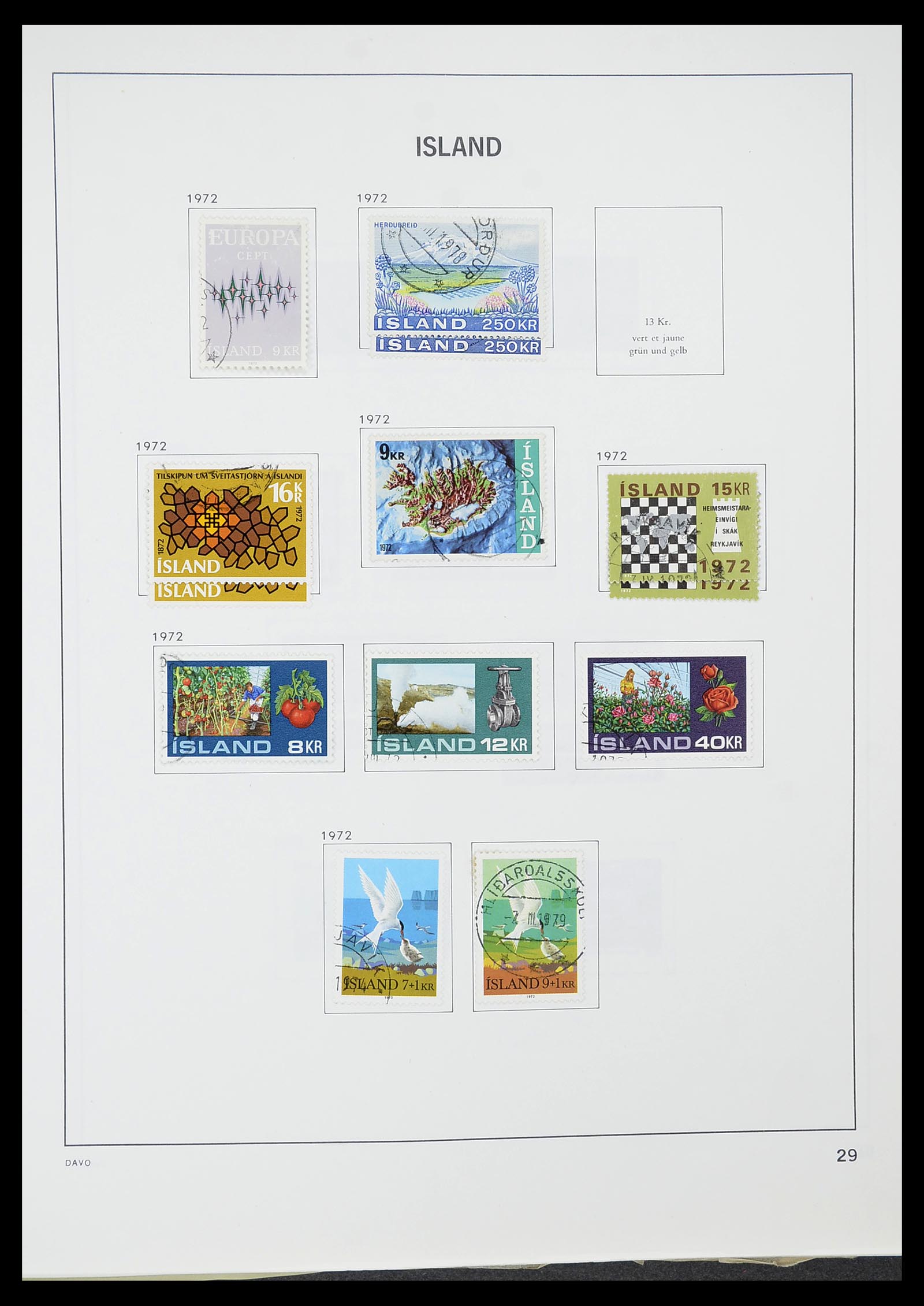 34670 030 - Postzegelverzameling 34670 IJsland 1873-1995.