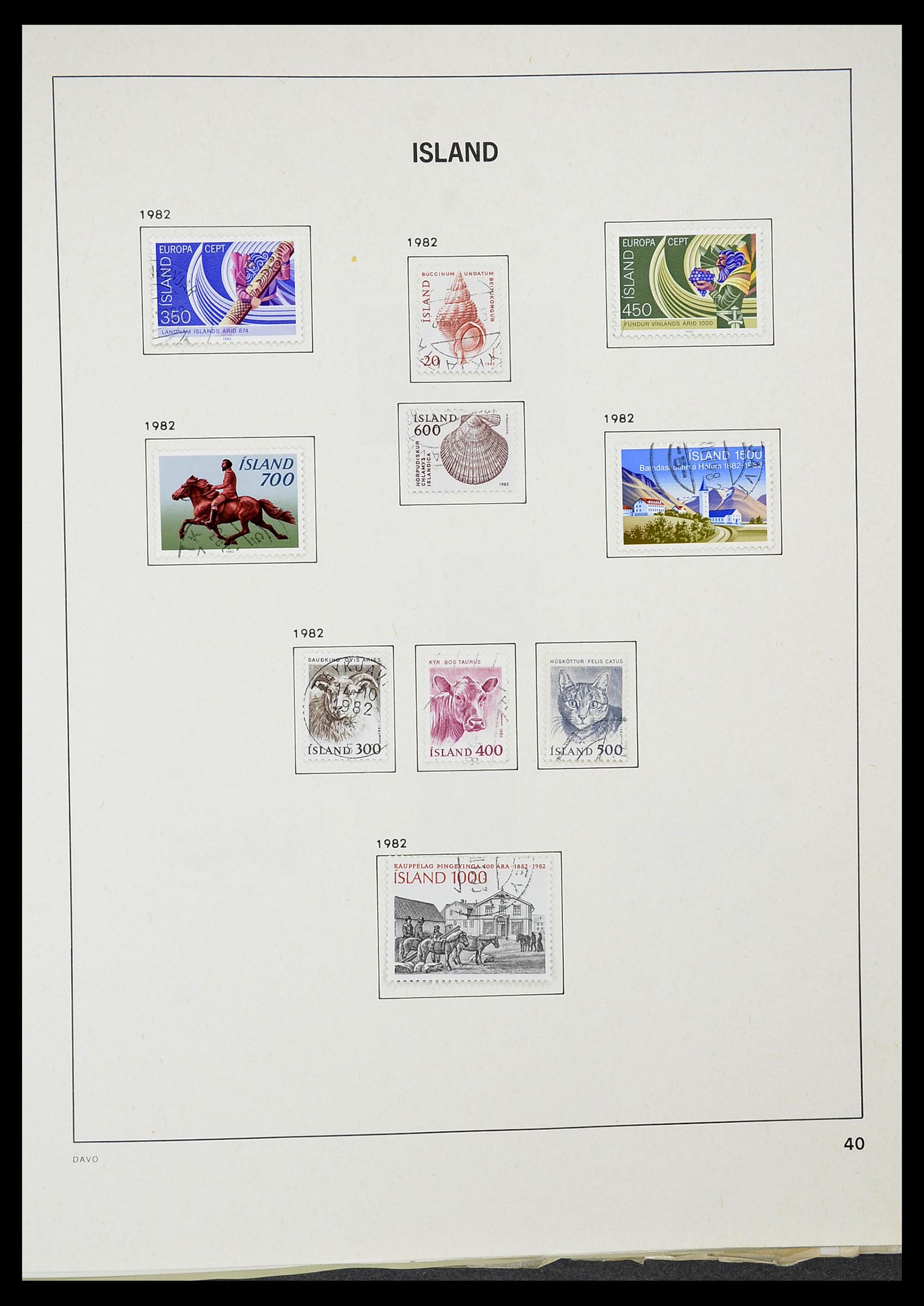 34670 041 - Postzegelverzameling 34670 IJsland 1873-1995.