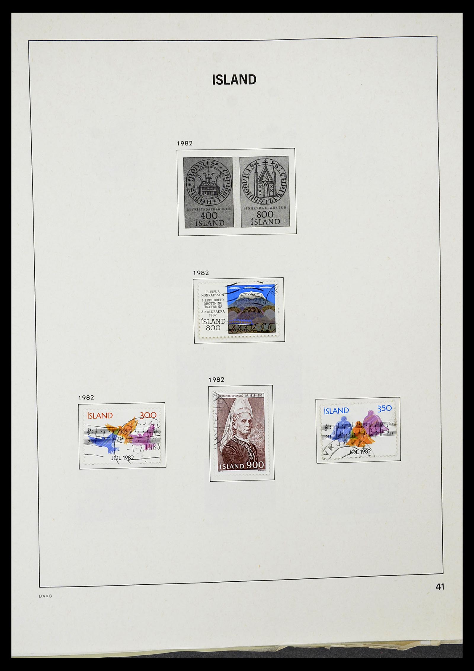 34670 042 - Postzegelverzameling 34670 IJsland 1873-1995.