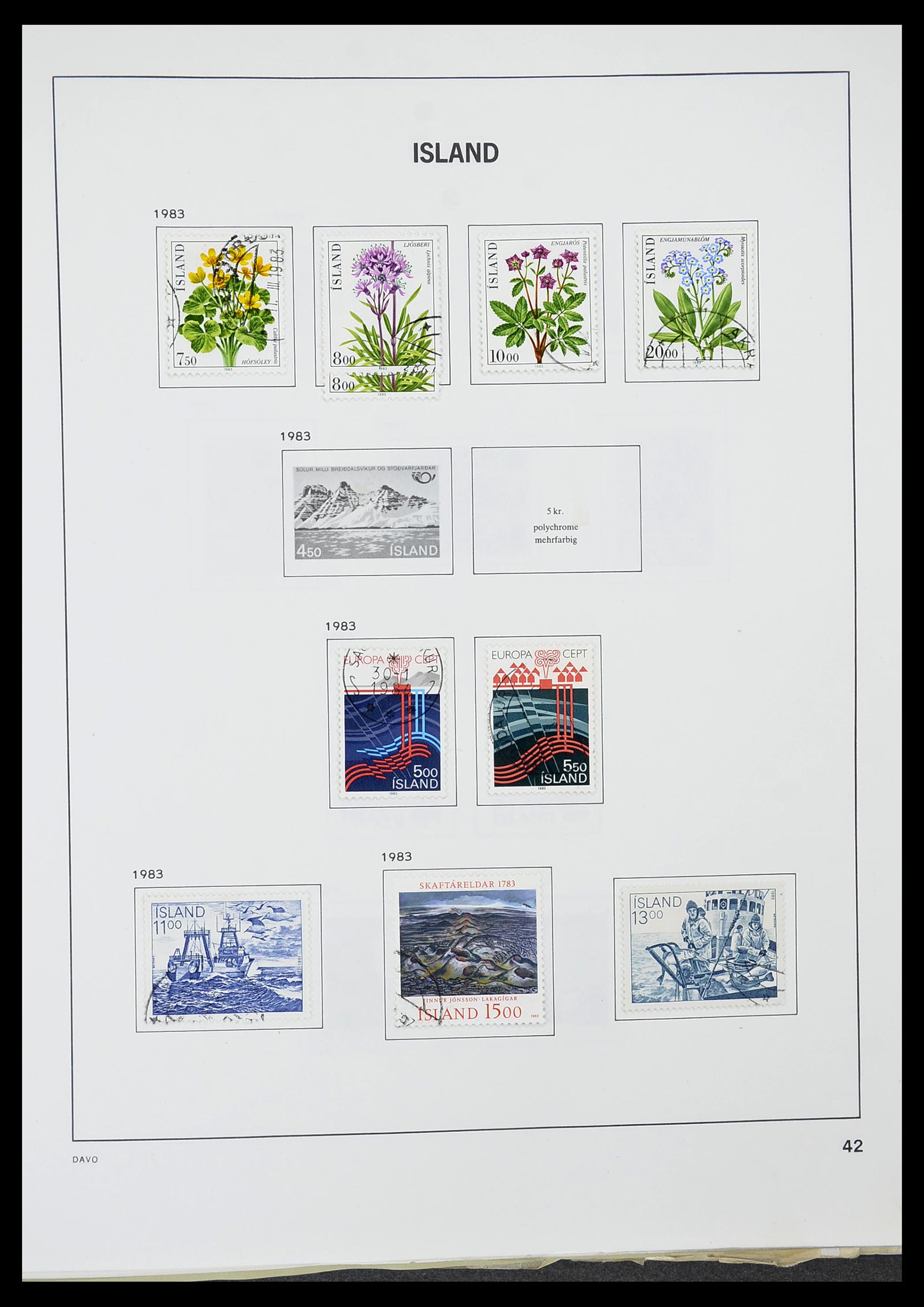 34670 043 - Postzegelverzameling 34670 IJsland 1873-1995.