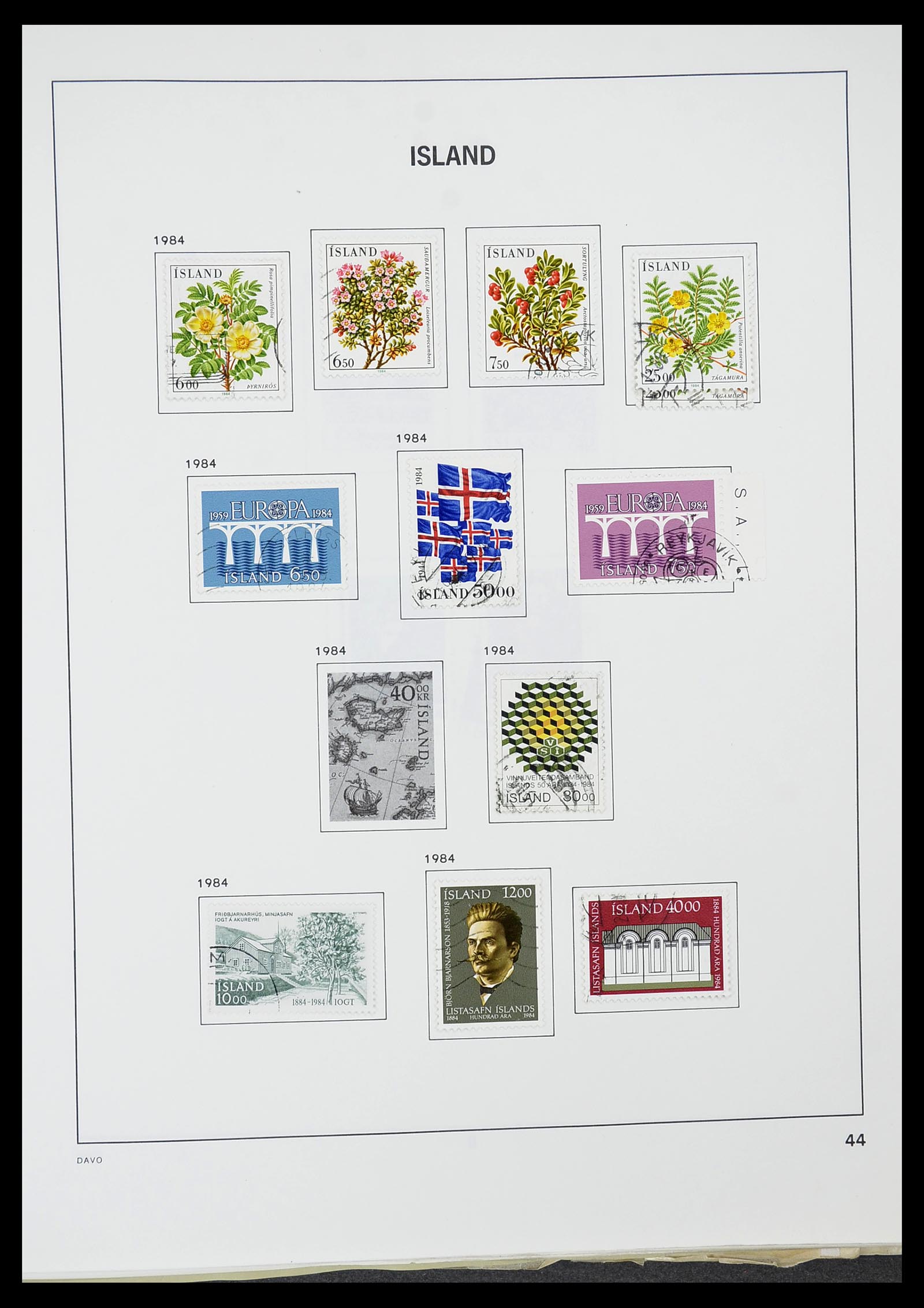 34670 045 - Postzegelverzameling 34670 IJsland 1873-1995.