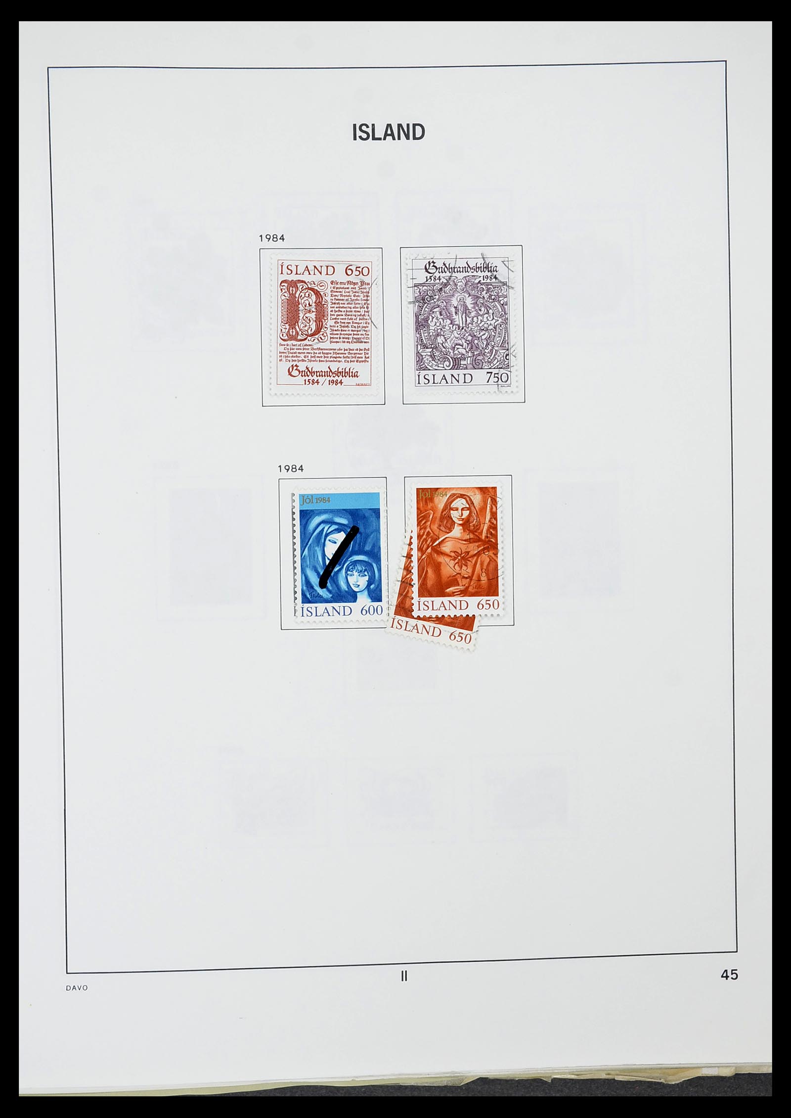 34670 046 - Postzegelverzameling 34670 IJsland 1873-1995.