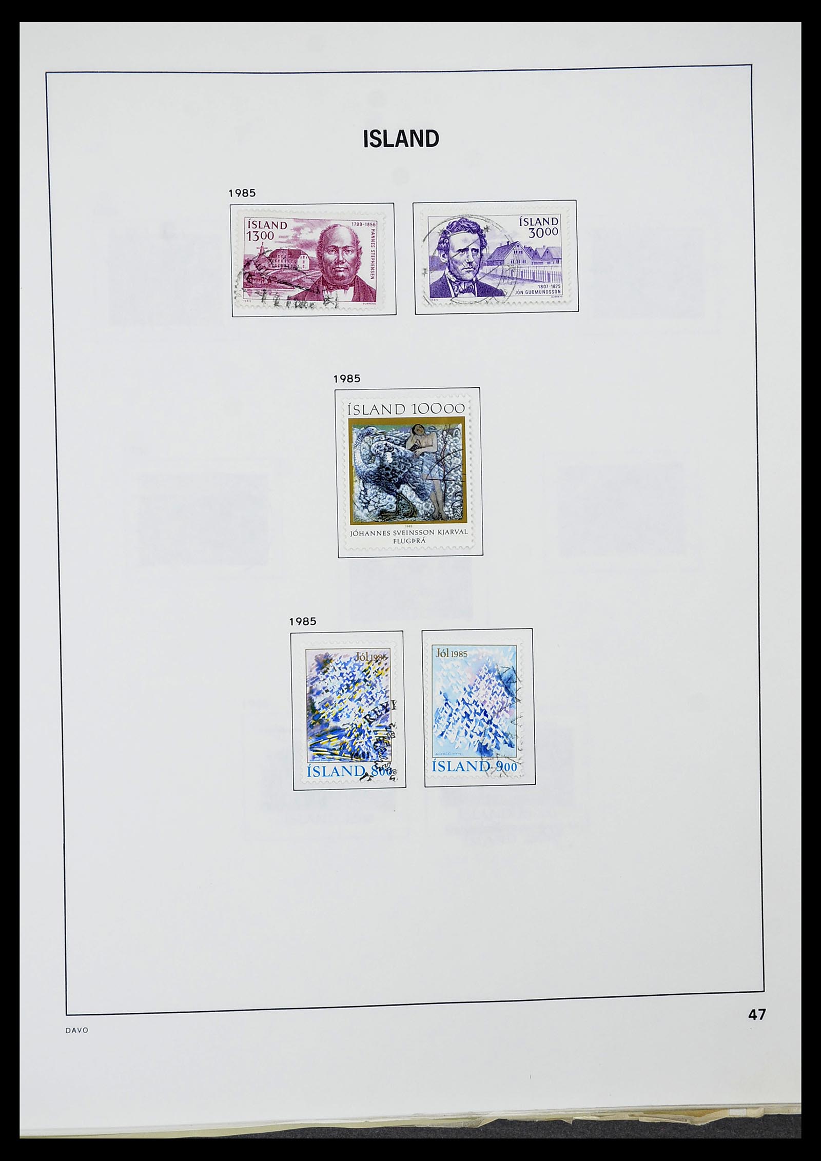 34670 048 - Postzegelverzameling 34670 IJsland 1873-1995.