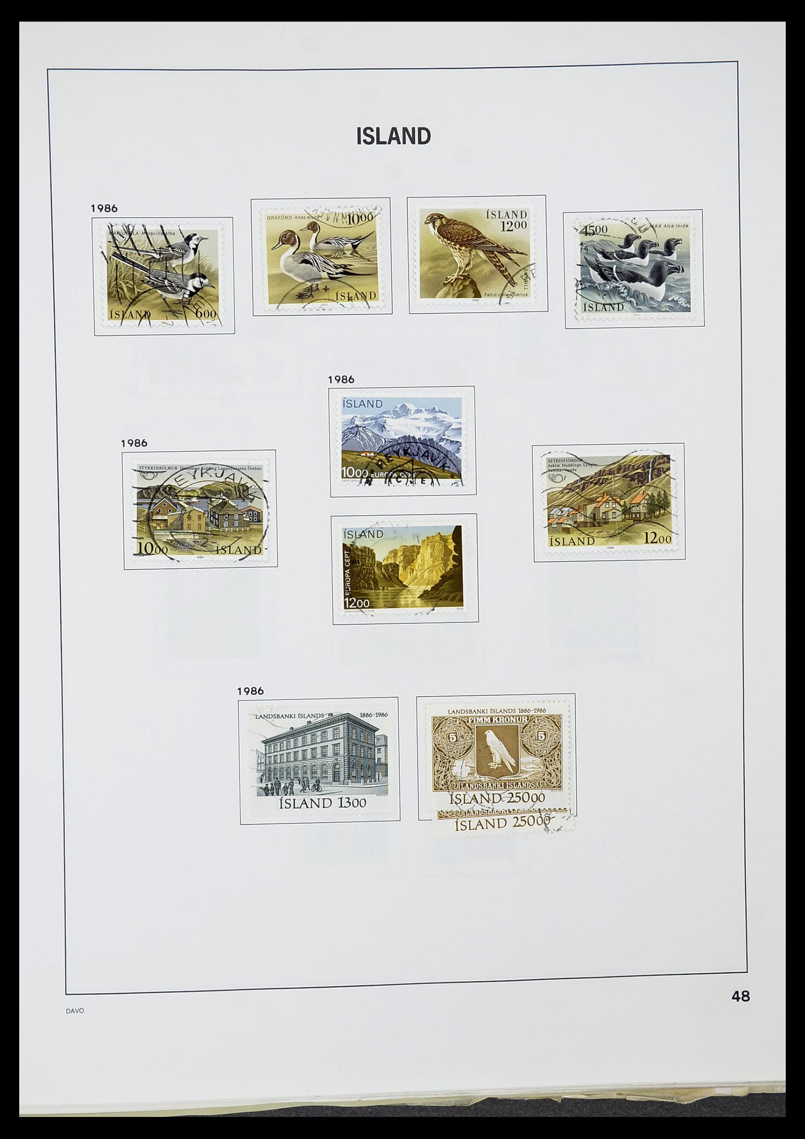 34670 049 - Postzegelverzameling 34670 IJsland 1873-1995.
