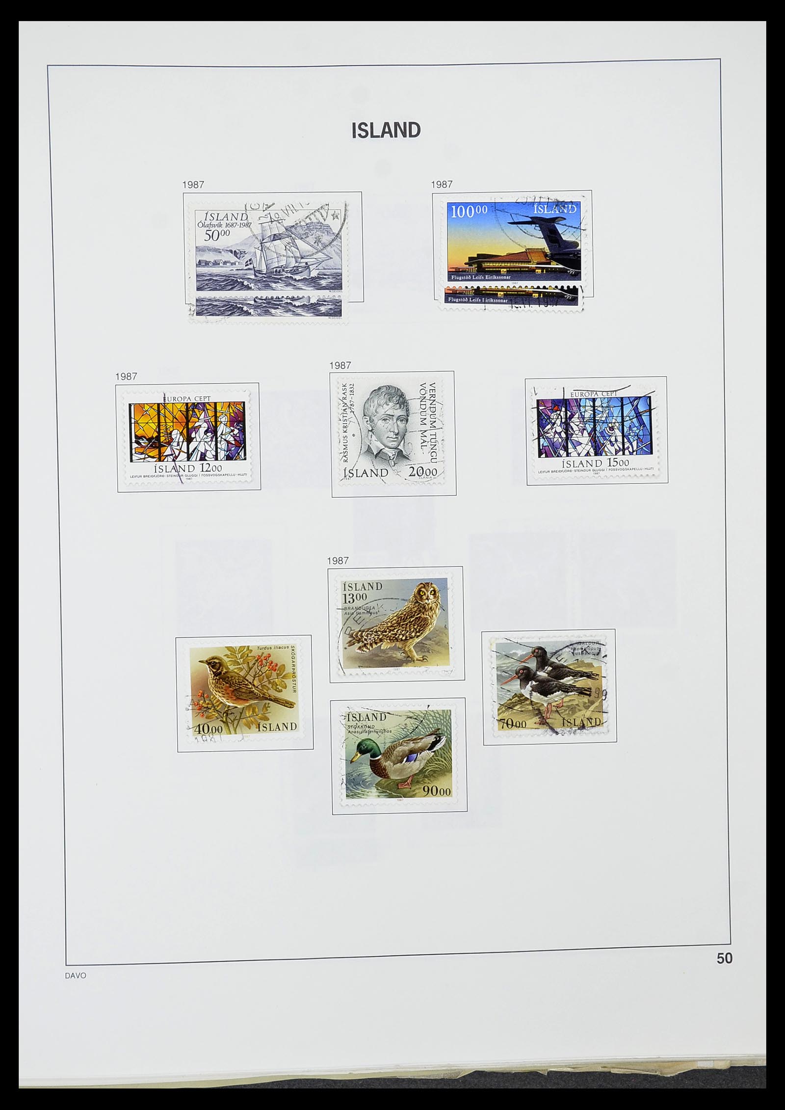 34670 051 - Postzegelverzameling 34670 IJsland 1873-1995.