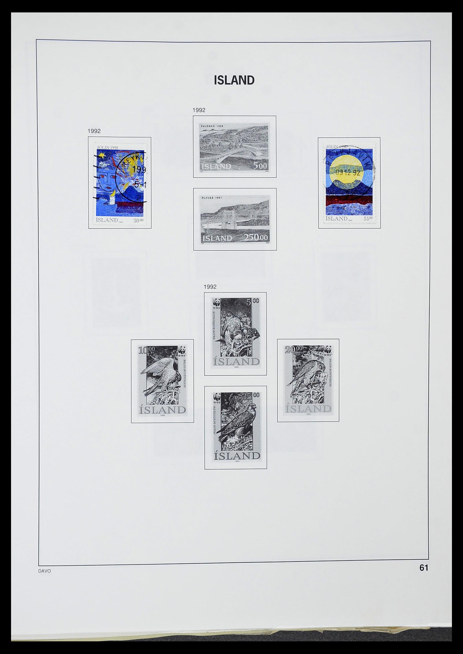 34670 061 - Postzegelverzameling 34670 IJsland 1873-1995.