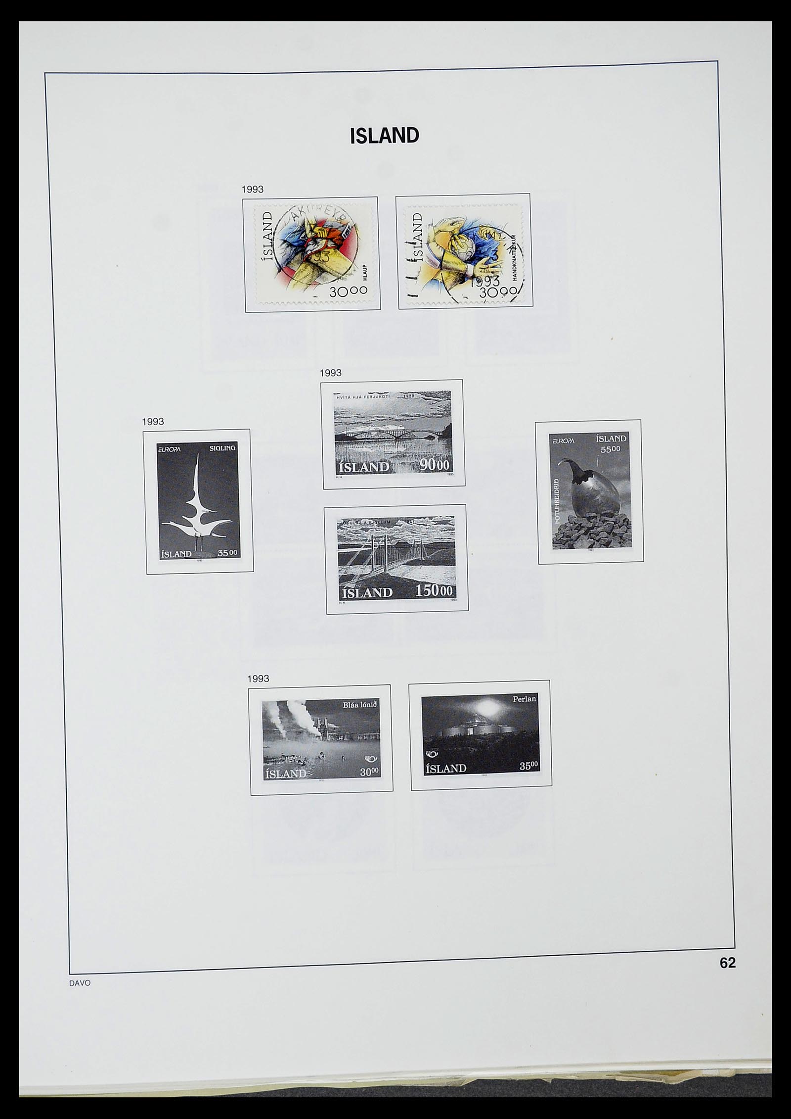 34670 062 - Postzegelverzameling 34670 IJsland 1873-1995.
