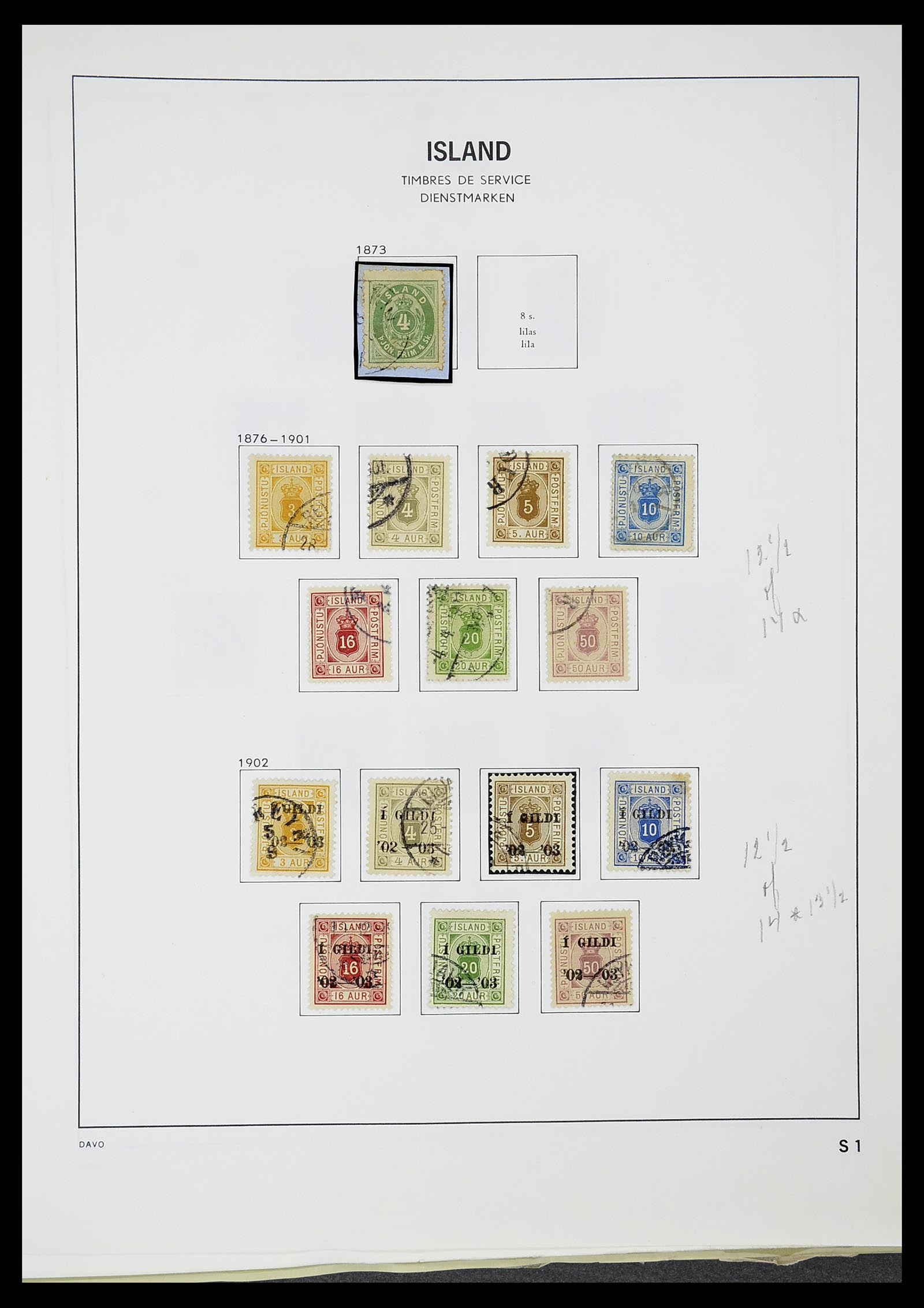 34670 084 - Postzegelverzameling 34670 IJsland 1873-1995.