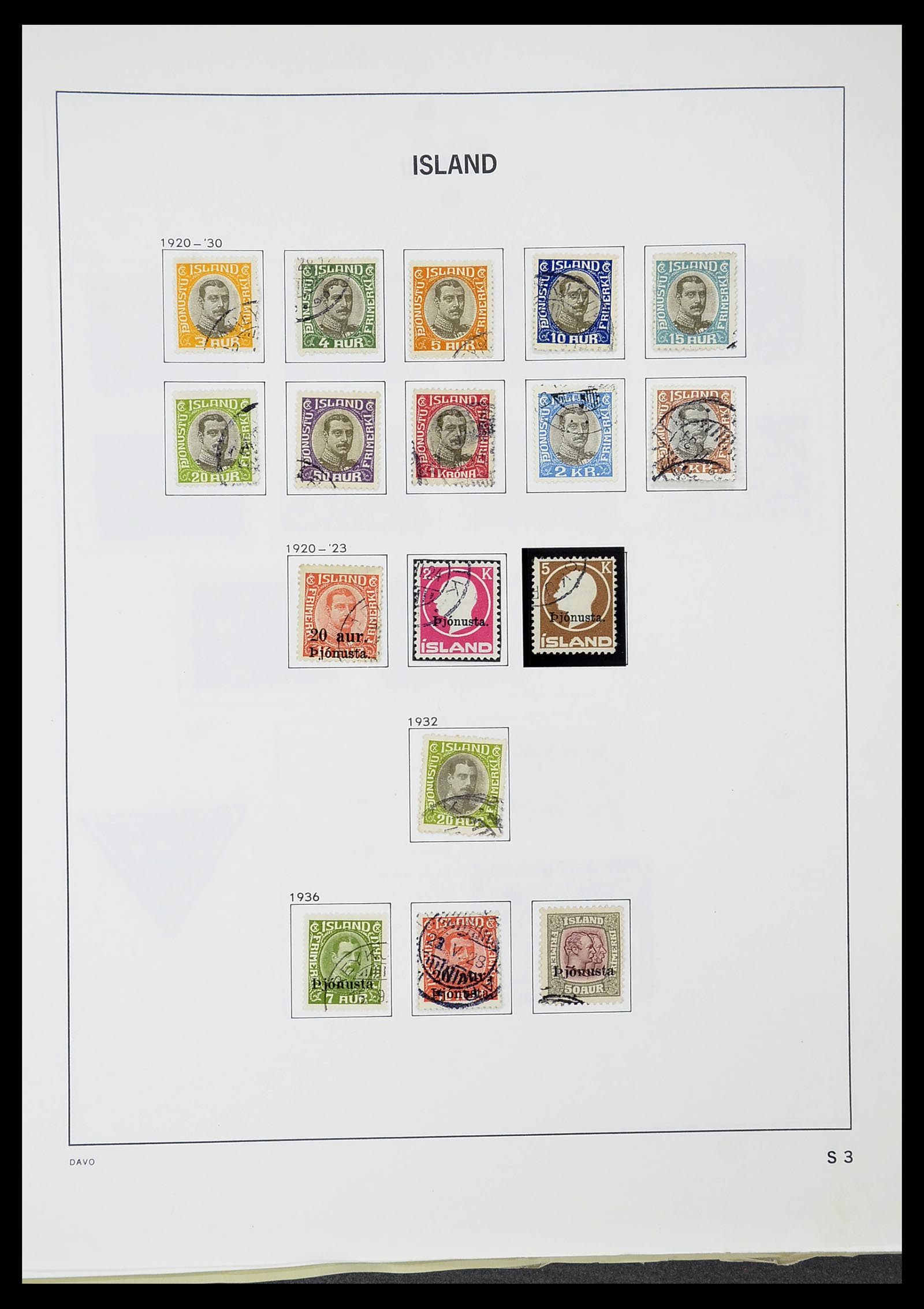 34670 086 - Postzegelverzameling 34670 IJsland 1873-1995.