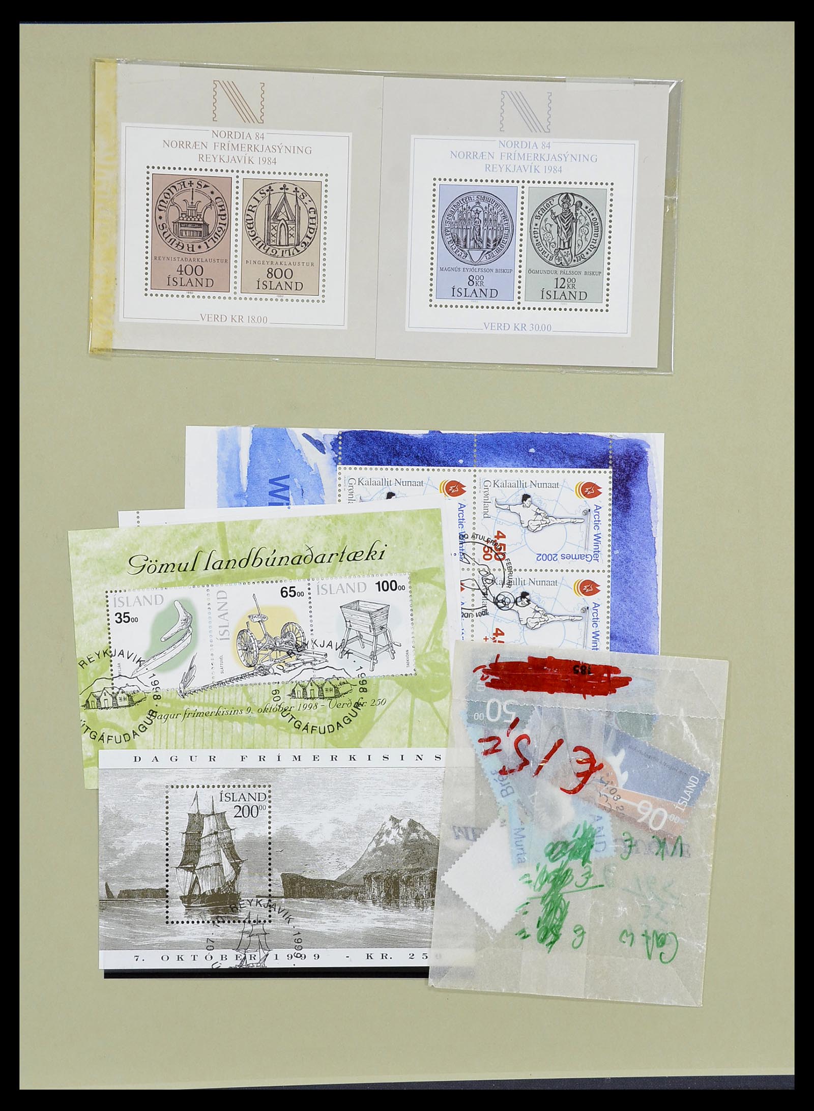 34670 091 - Postzegelverzameling 34670 IJsland 1873-1995.