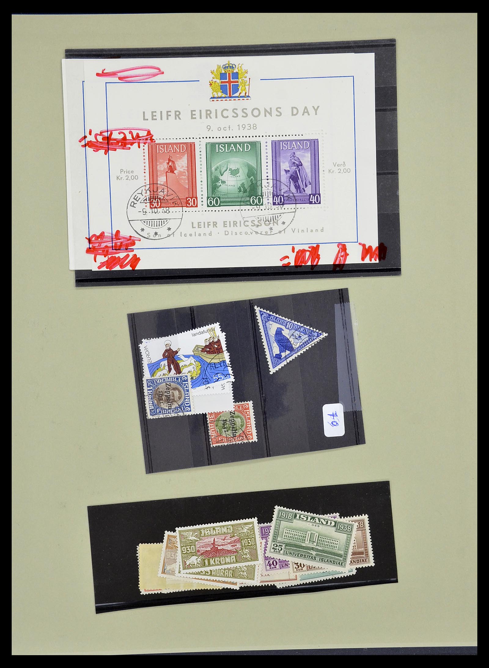 34670 092 - Postzegelverzameling 34670 IJsland 1873-1995.